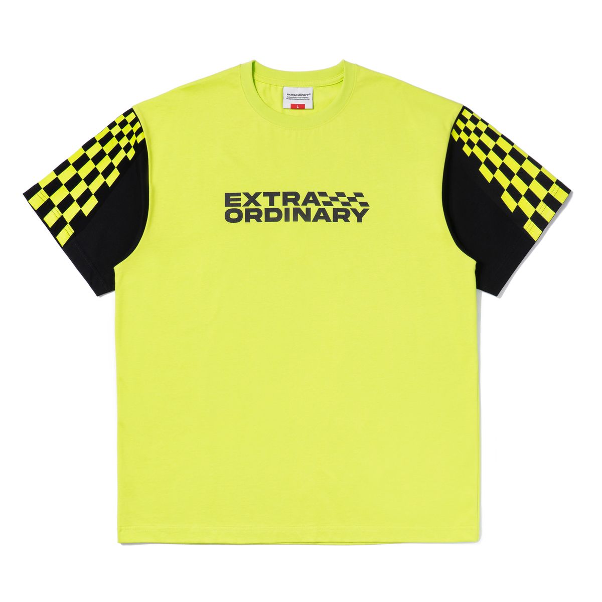 엑스트라오디너리(EXTRAORDINARY) RACING LOGO TEE LIME