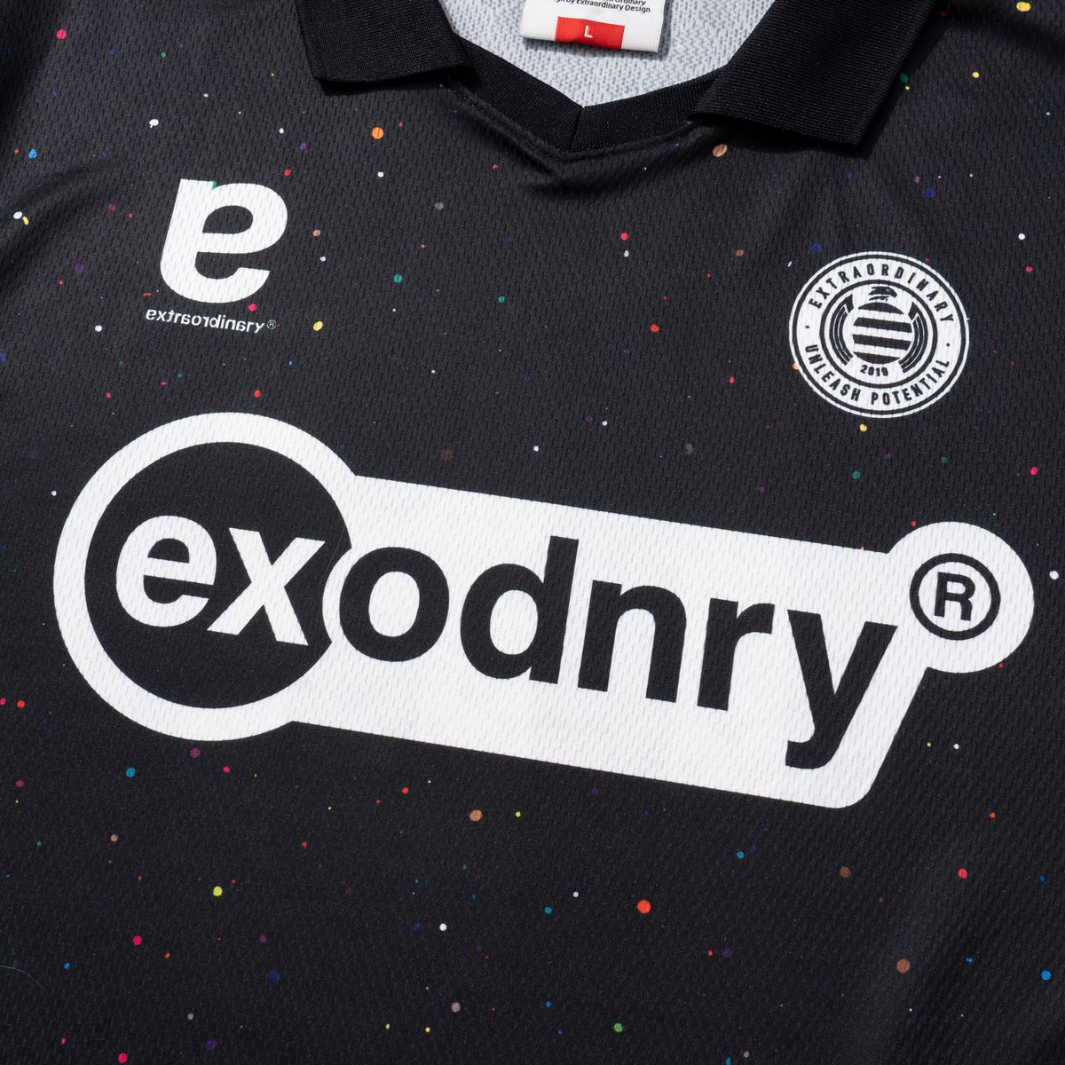 엑스트라오디너리(EXTRAORDINARY) EX SOCCER JERSEY BLACK