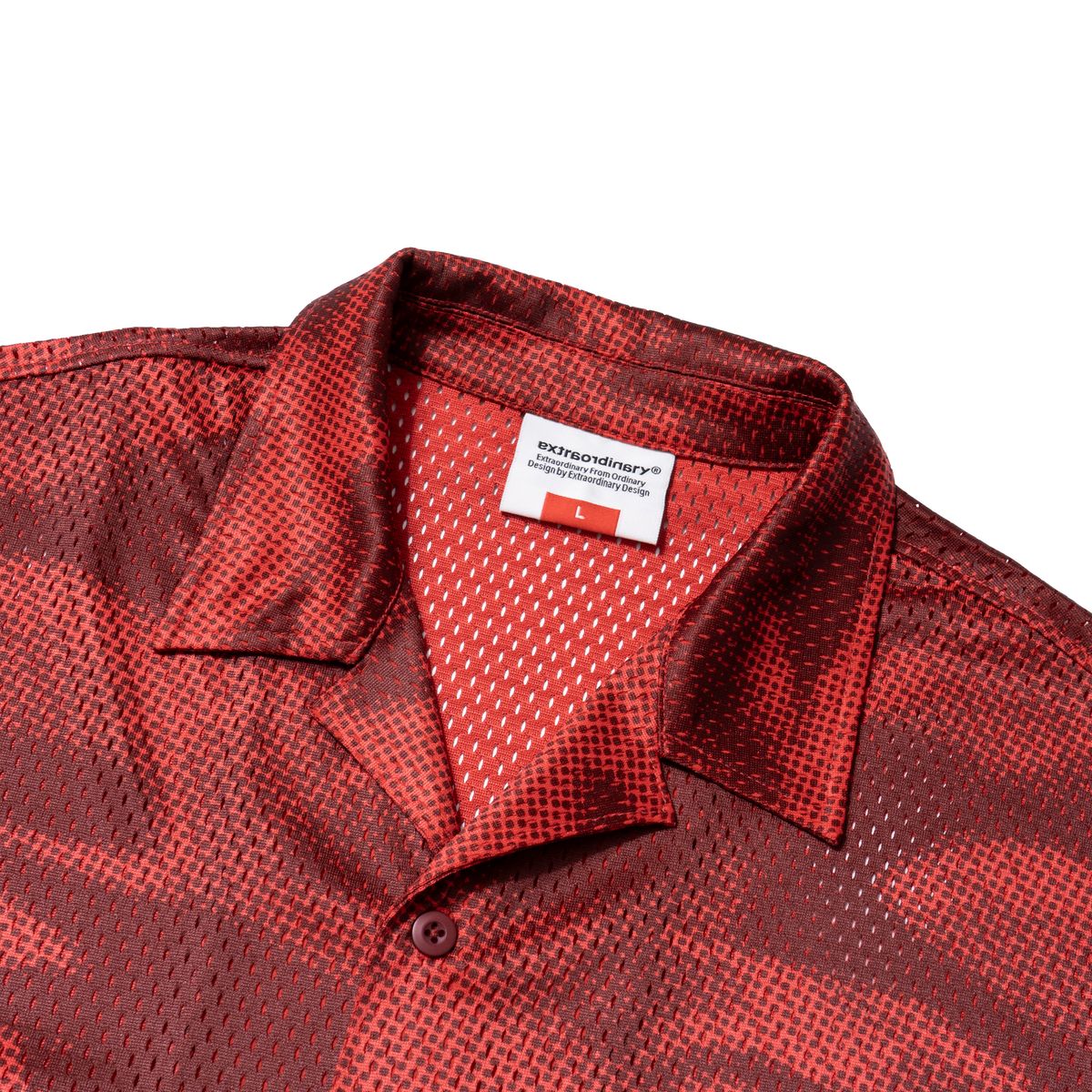 엑스트라오디너리(EXTRAORDINARY) EYES MESH SHIRTS RED