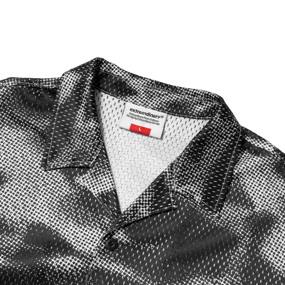 엑스트라오디너리(EXTRAORDINARY) EYES MESH SHIRTS OFF WHITE