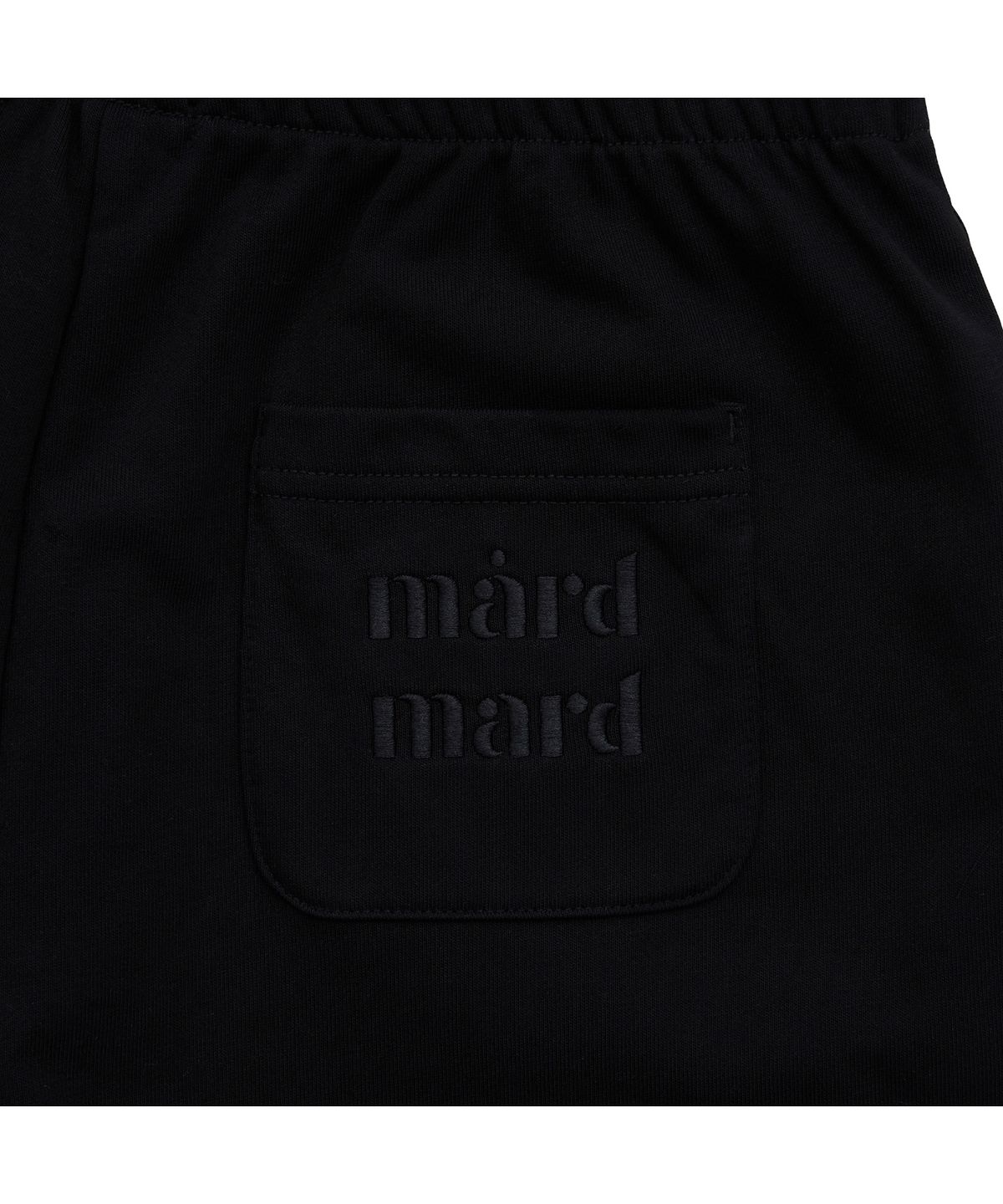 마드마드(MARDMARD) 포켓 포인트 스웻 쇼츠-블랙