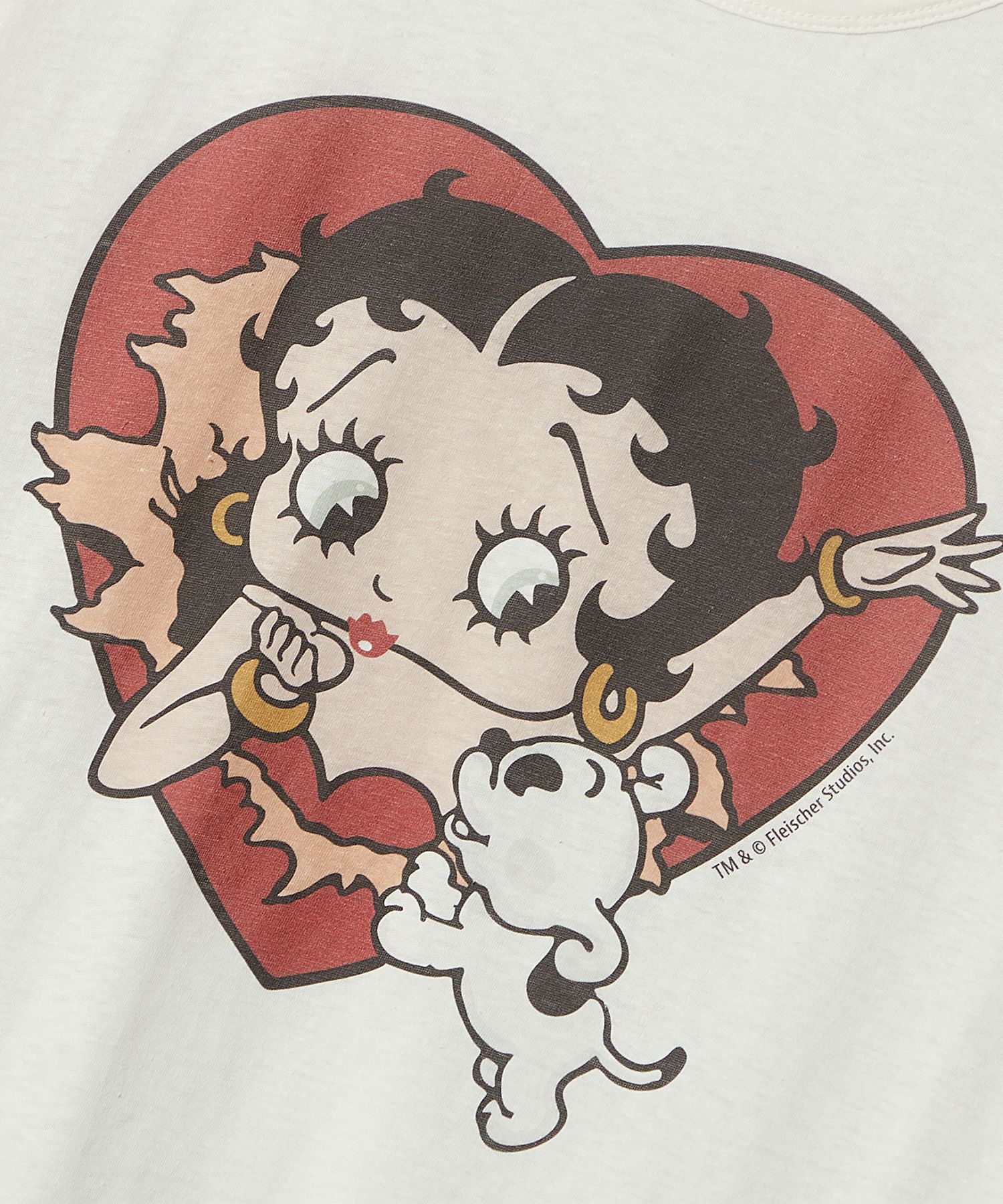 MUSINSA | ULKIN CANVAS Betty Boop Heart Burst Slav Overfit