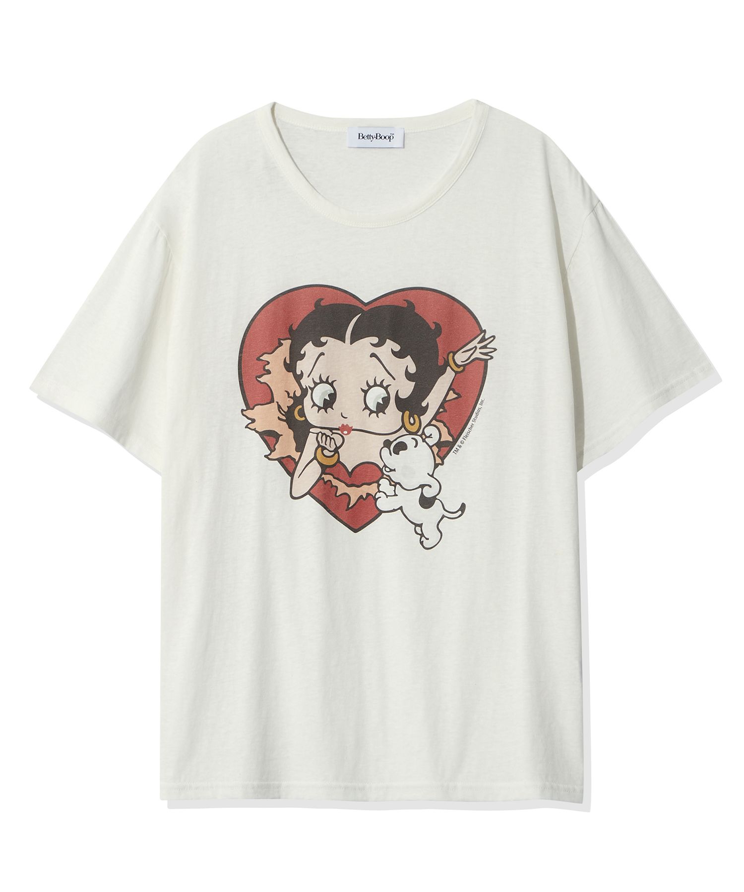 Tシャツ・カットソー ULKIN CANVAS Betty Boop Heart Burst Overfit Short Sleeve T-s MUSINSA | ULKIN CANVAS Betty Boop Heart Burst Slav Overfit