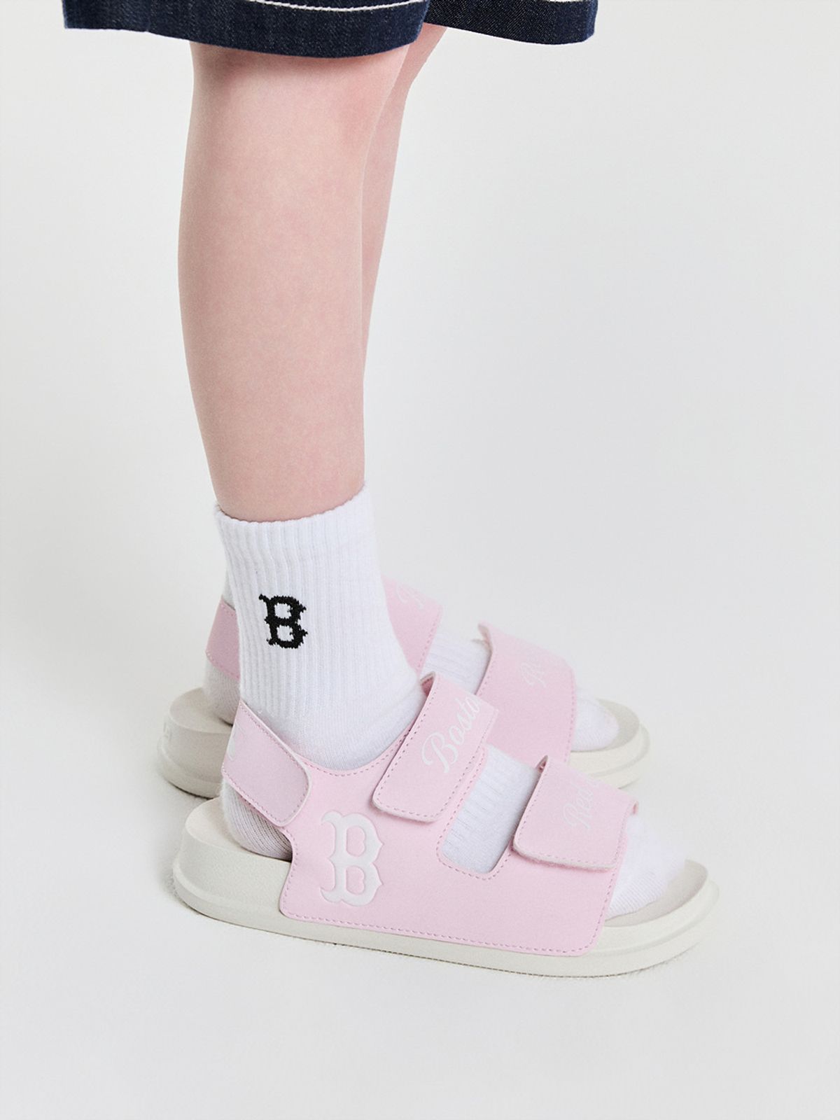 엠엘비 키즈(MLB KIDS) 마운드 샌들 BOS (L.Pink)