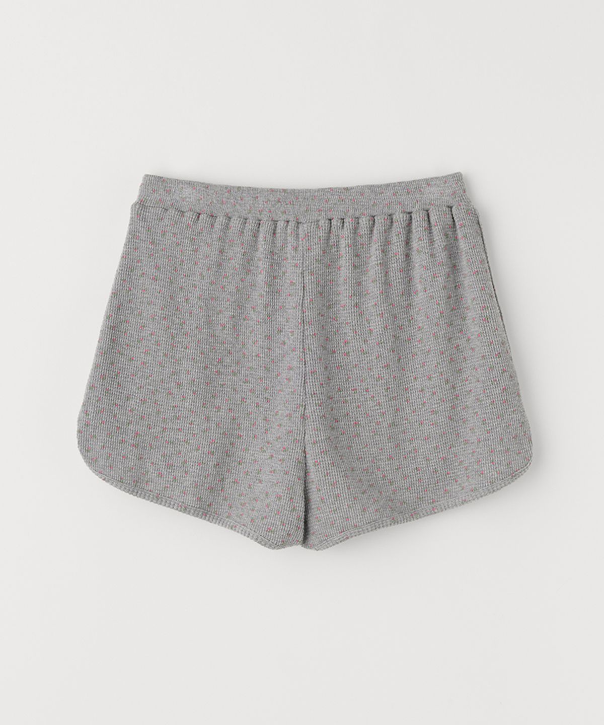셀리테일즈(CELITAILS) FLOWER WAFFLE BANDING SHORTS_GREY