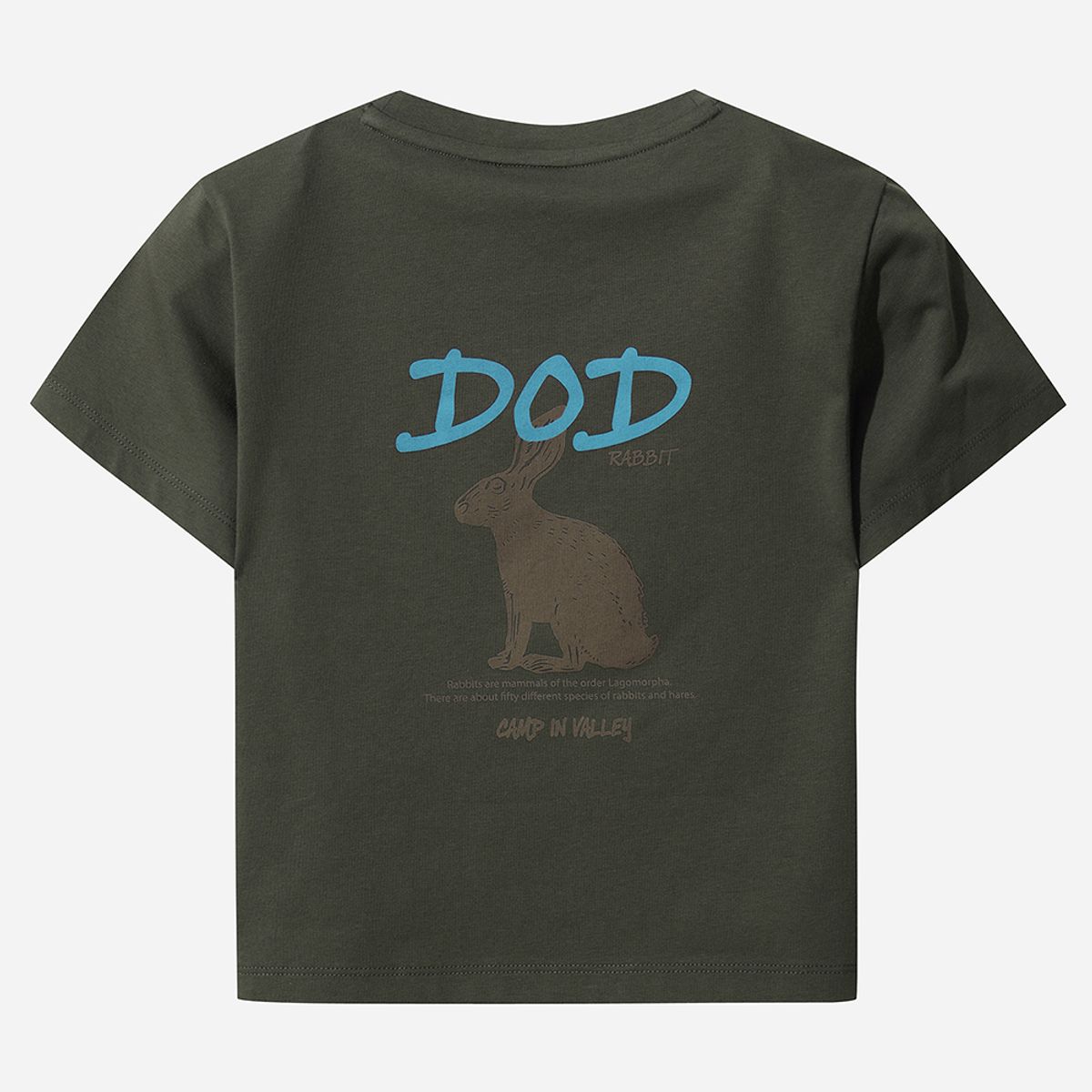 디오디(DOD) 소로나 백그래픽 반팔 티셔츠 여자(D.CHARCOAL GREY)