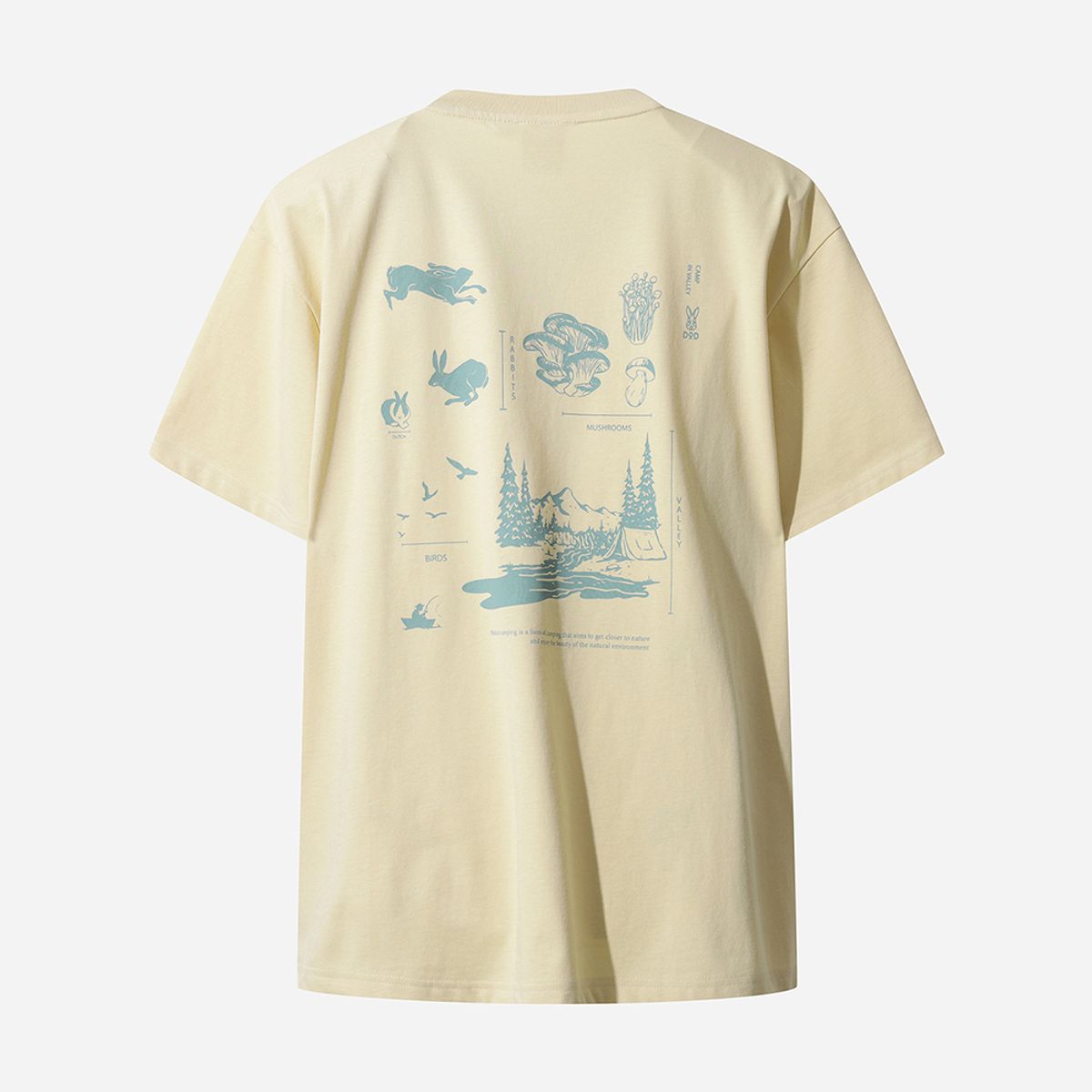 디오디(DOD) 에이드 그래픽 반팔 티셔츠 (BEIGE)