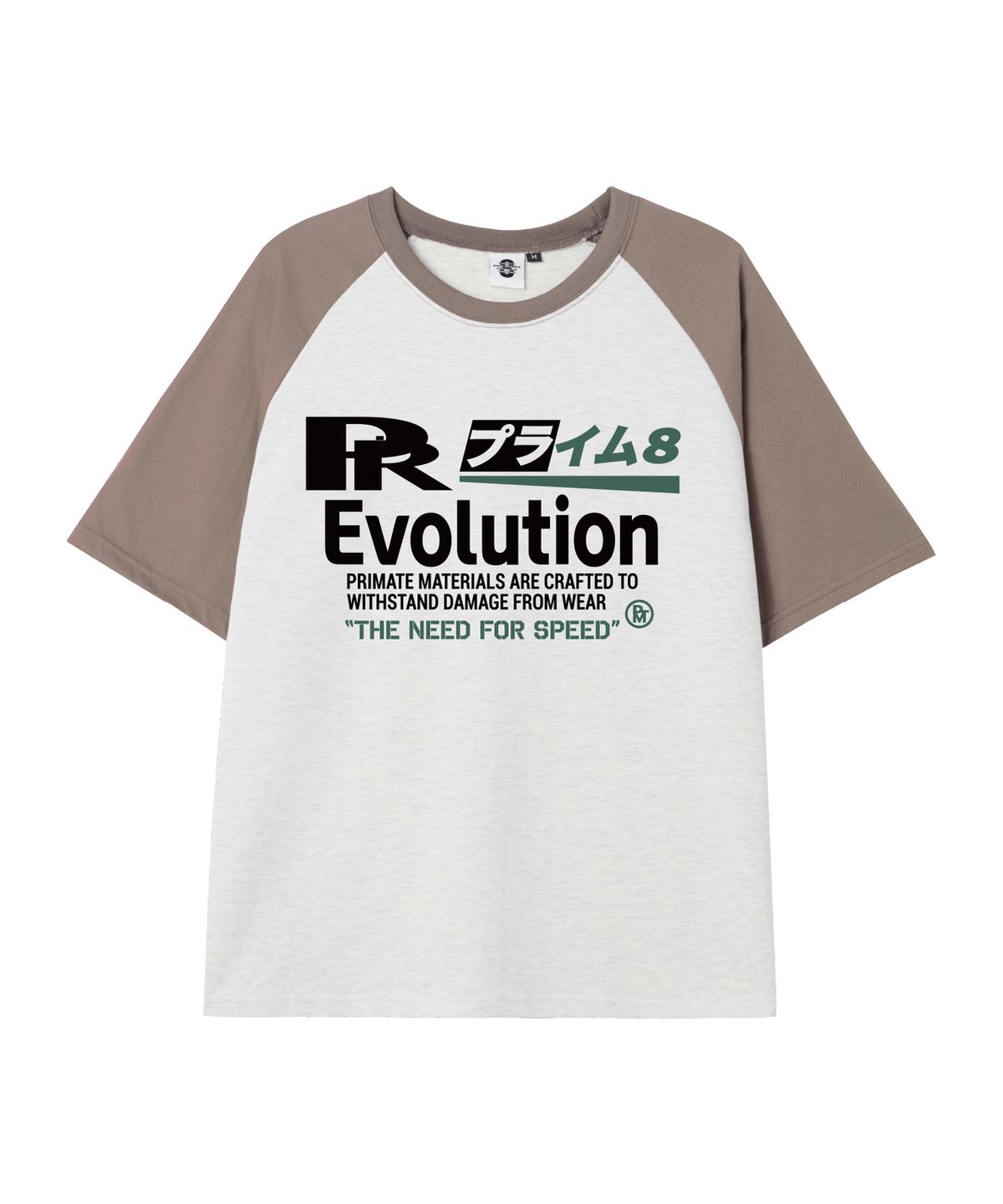 프라임에이트(PRIMATE) EVOLUTION 오버핏 래글런 반팔티셔츠 5 COLORS