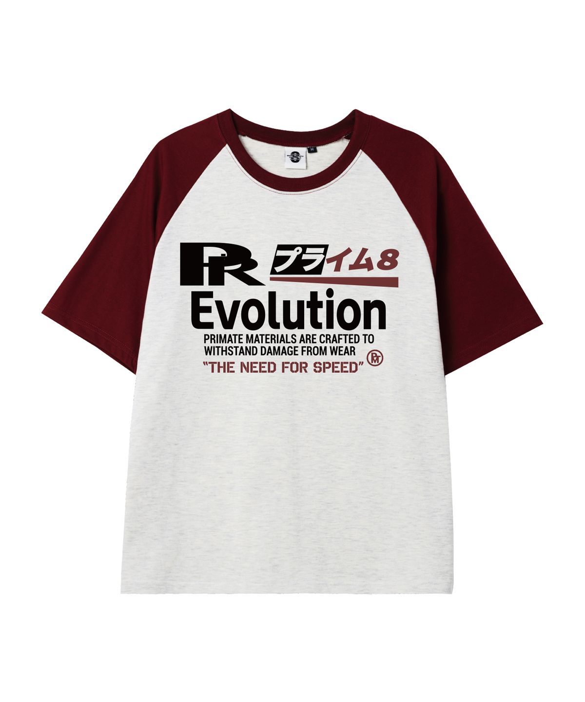 프라임에이트(PRIMATE) EVOLUTION 오버핏 래글런 반팔티셔츠 5 COLORS