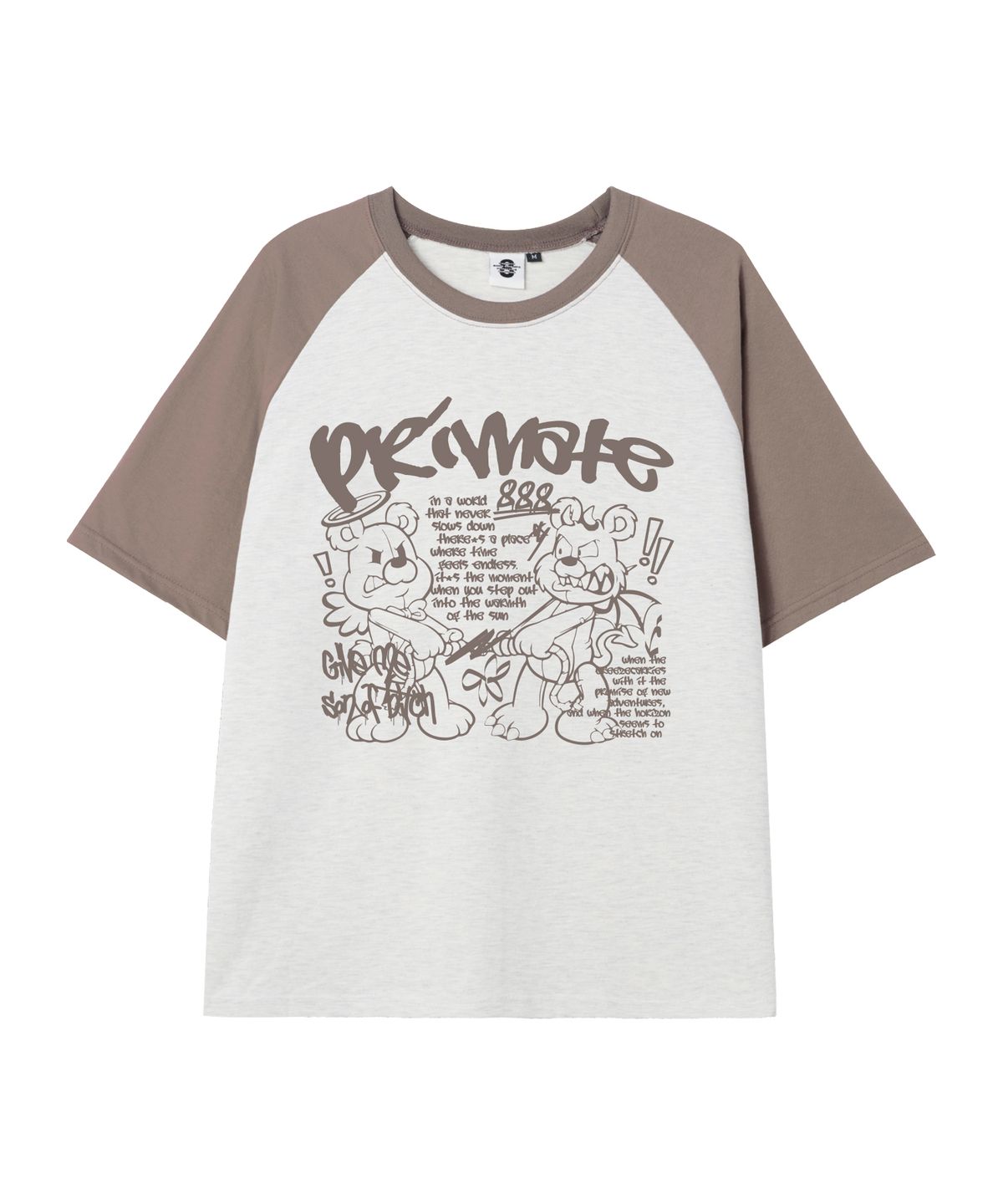 프라임에이트(PRIMATE) PUNKANGEL 오버핏 래글런 반팔티셔츠 5 COLORS