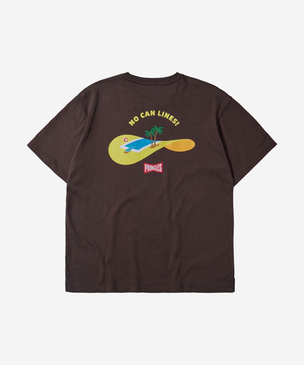 칼라파타르(KALAPATTHAR) [PRINGLES X KALAPATTHAR] Summer Potato Pool T-Shirt - Brown