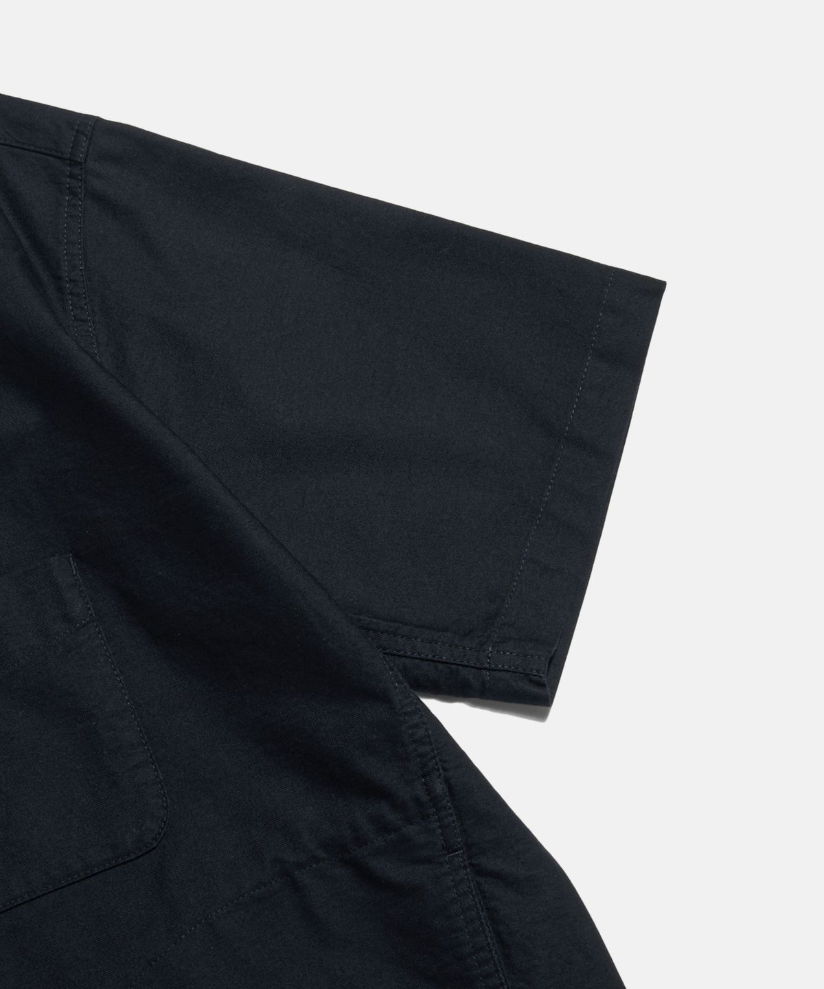 에스피오나지(ESPIONAGE) Oxford S/S Henley Shirt Navy
