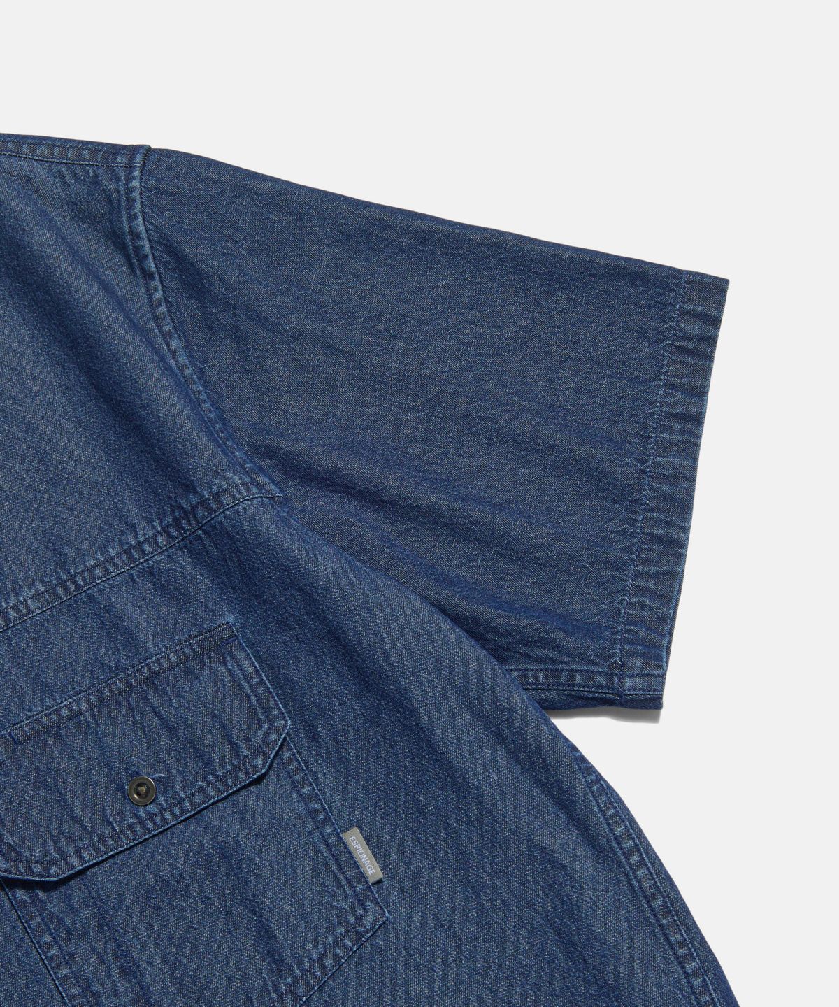 에스피오나지(ESPIONAGE) Denim Trucker S/S Shirt Dark Indigo