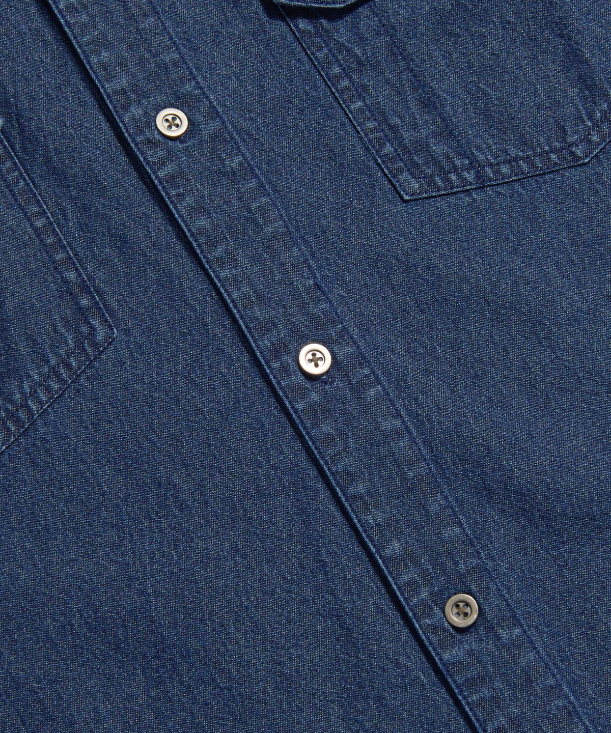 에스피오나지(ESPIONAGE) Denim Trucker S/S Shirt Dark Indigo