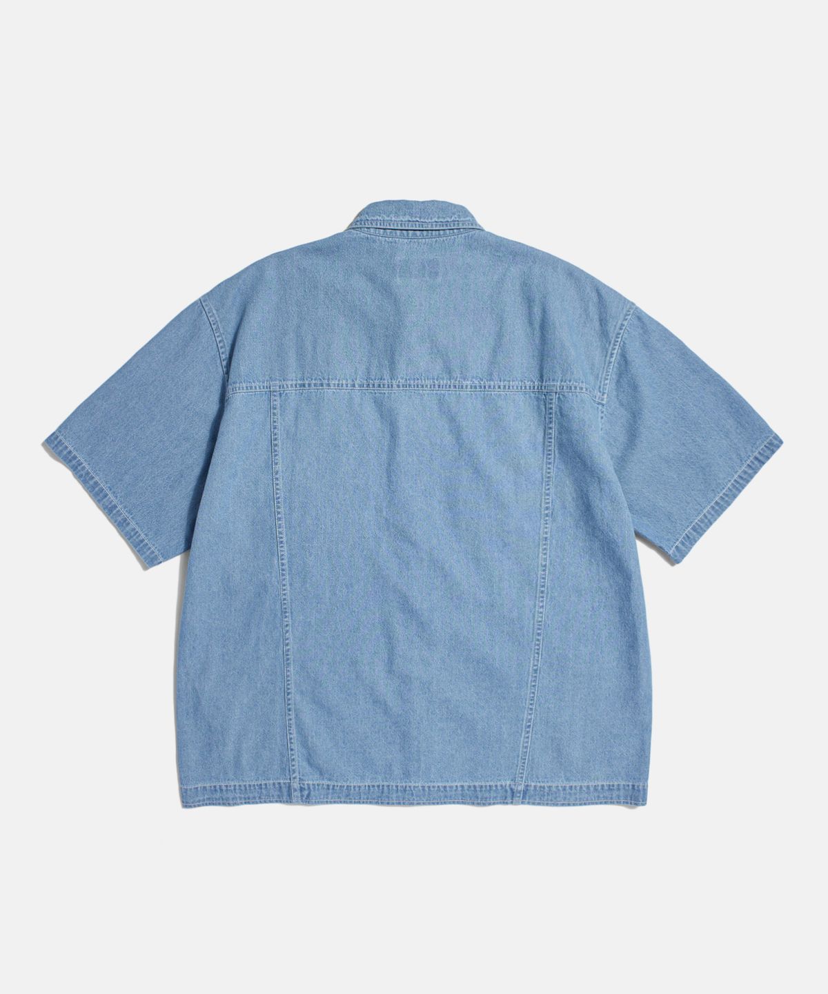 에스피오나지(ESPIONAGE) Denim Trucker S/S Shirt Light Indigo
