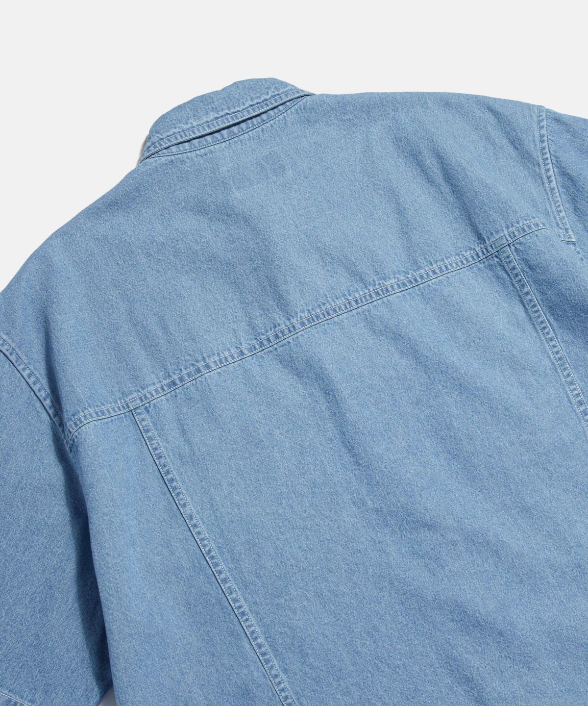 에스피오나지(ESPIONAGE) Denim Trucker S/S Shirt Light Indigo