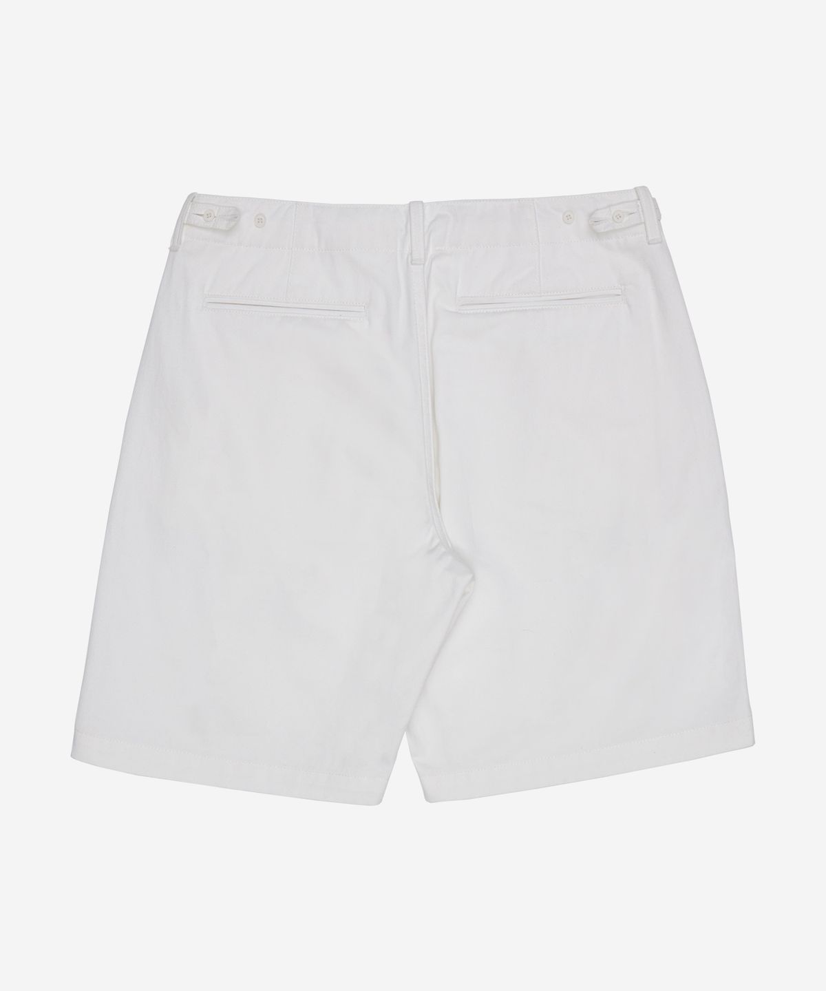 필더스(FIELDERS) BASIC STANDARD FIT ONE-TUCK SHORTS WHITE