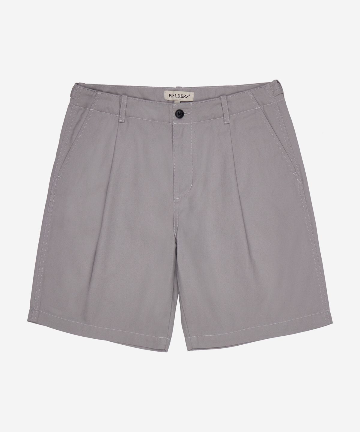 필더스(FIELDERS) BASIC STANDARD FIT ONE-TUCK SHORTS GREY
