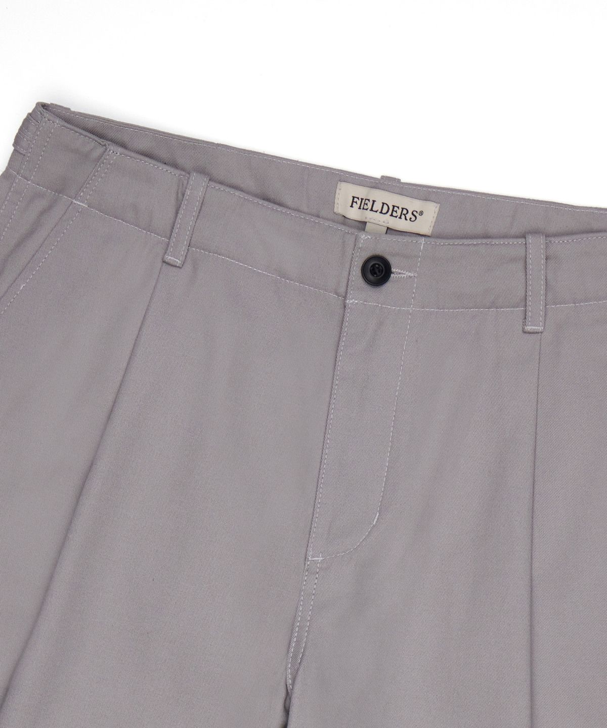 필더스(FIELDERS) BASIC STANDARD FIT ONE-TUCK SHORTS GREY