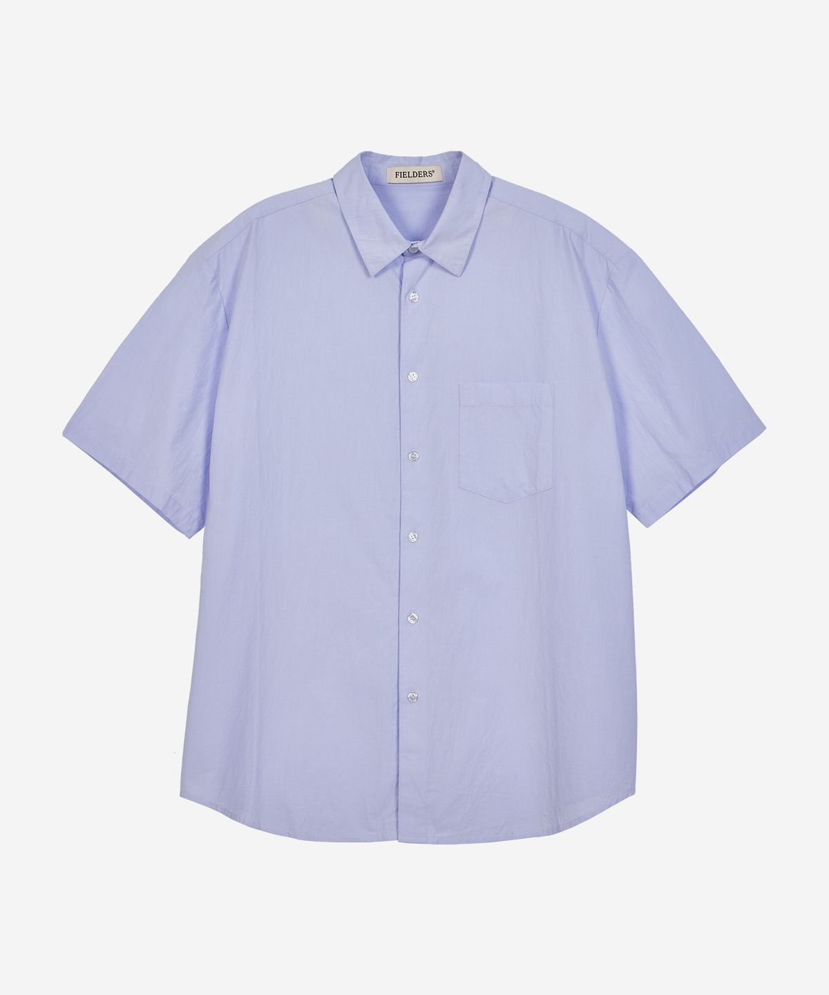 필더스(FIELDERS) BASIC STANDARD FIT POCKET SHORT-SLEEVED SHIRT BLUE
