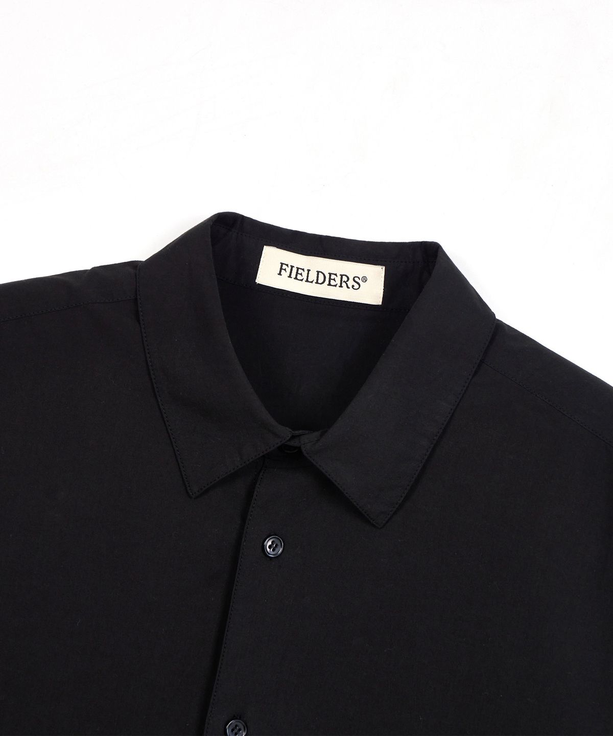 필더스(FIELDERS) BASIC STANDARD FIT POCKET SHORT-SLEEVED SHIRT BLACK