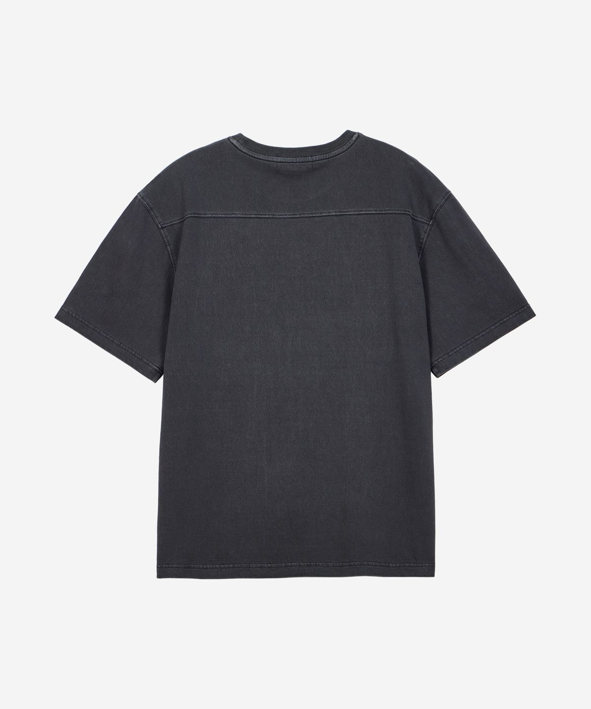 필더스(FIELDERS) BASIC BACK INCISION SHORT-SLEEVED T-SHIRT CHARCOAL