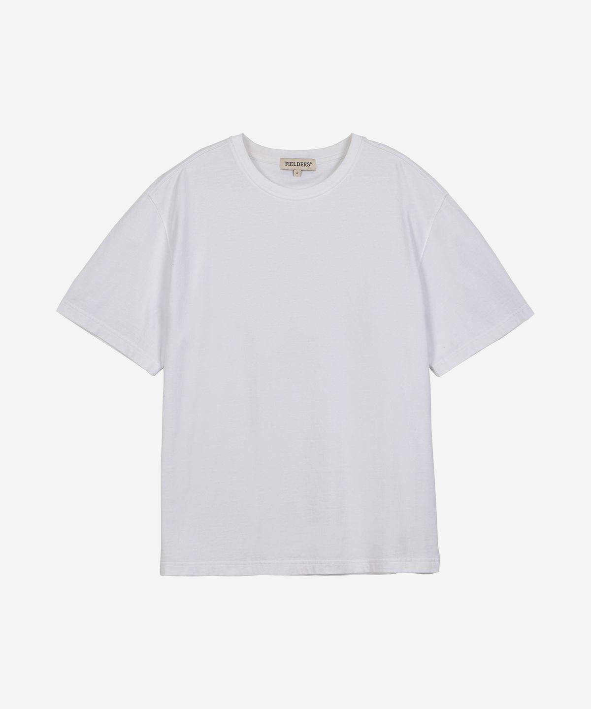 필더스(FIELDERS) BASIC BACK INCISION SHORT-SLEEVED T-SHIRT WHITE