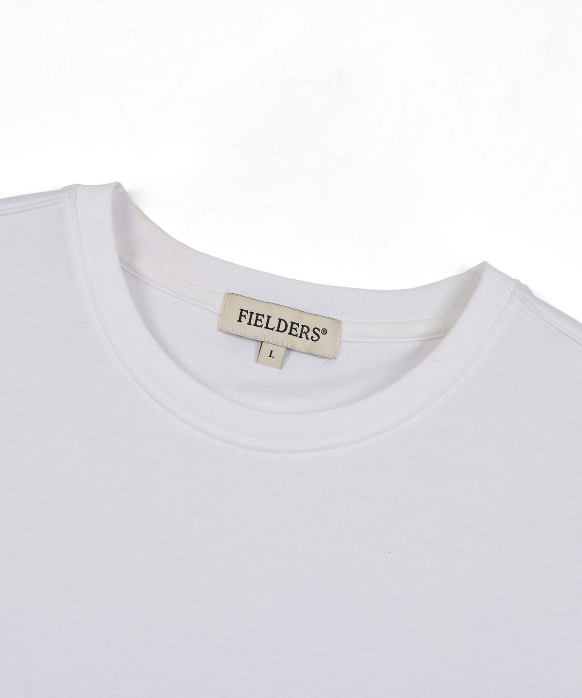 필더스(FIELDERS) BASIC BACK INCISION SHORT-SLEEVED T-SHIRT WHITE