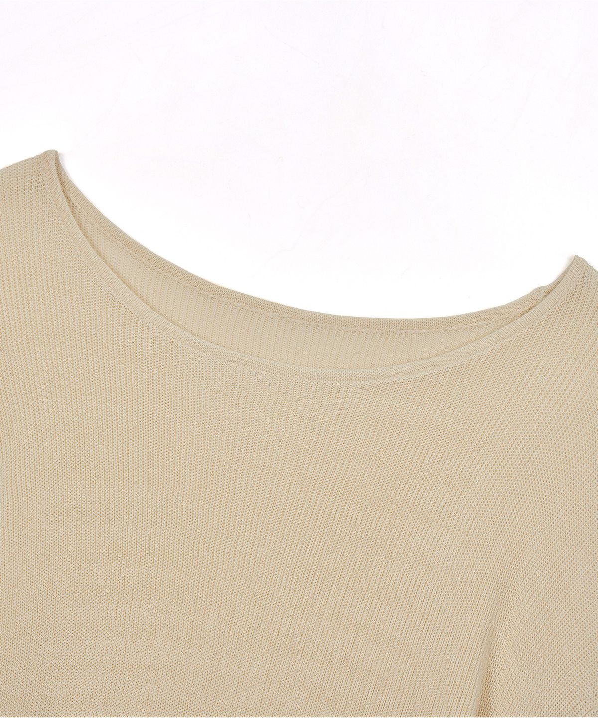 필더스(FIELDERS) SEE-THROUGH LOOSE FIT KNIT BEIGE