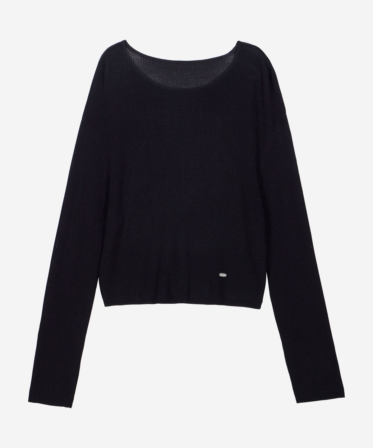 필더스(FIELDERS) SEE-THROUGH LOOSE FIT KNIT BLACK
