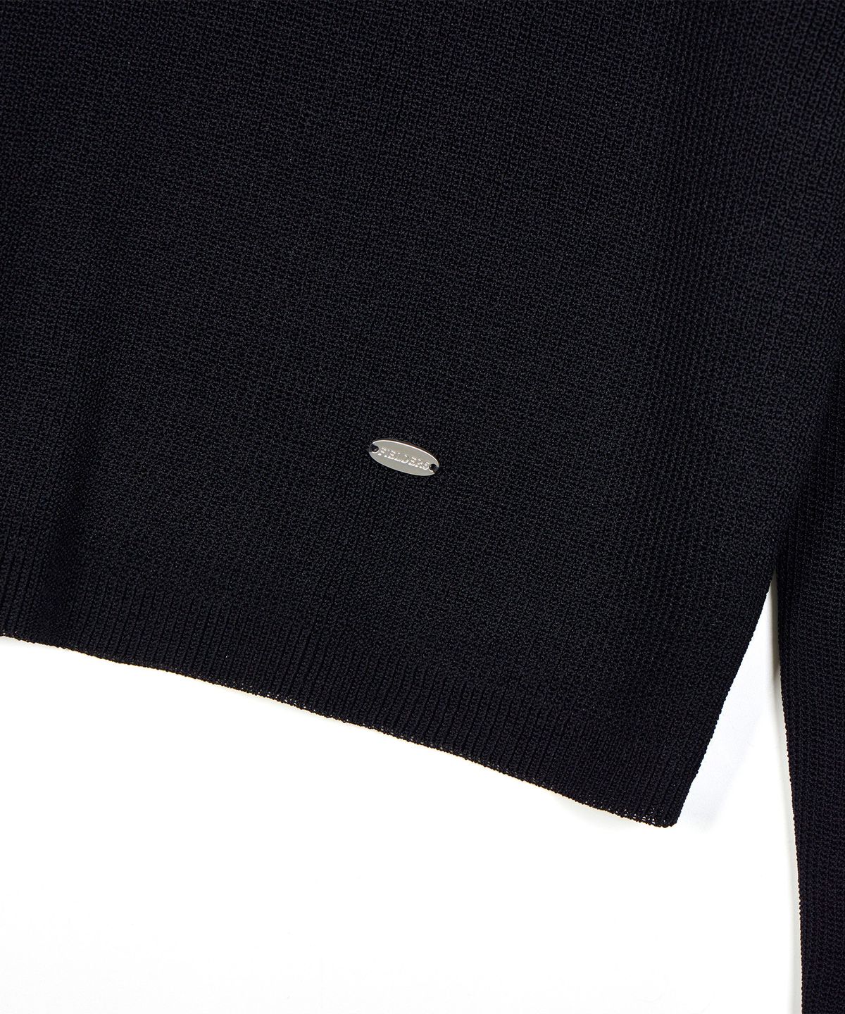 필더스(FIELDERS) SEE-THROUGH LOOSE FIT KNIT BLACK