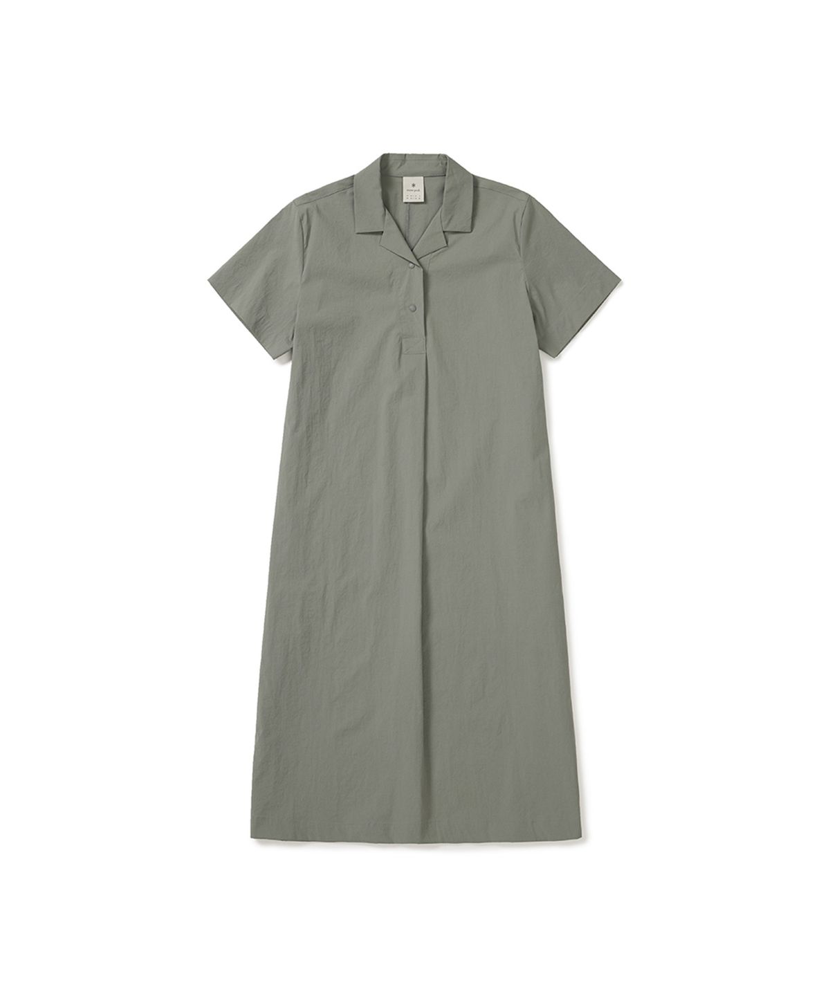 스노우피크 어패럴(SNOWPEAK APPAREL) 냉감 루트 카라 원피스 (S25MWROP61) Light Khaki