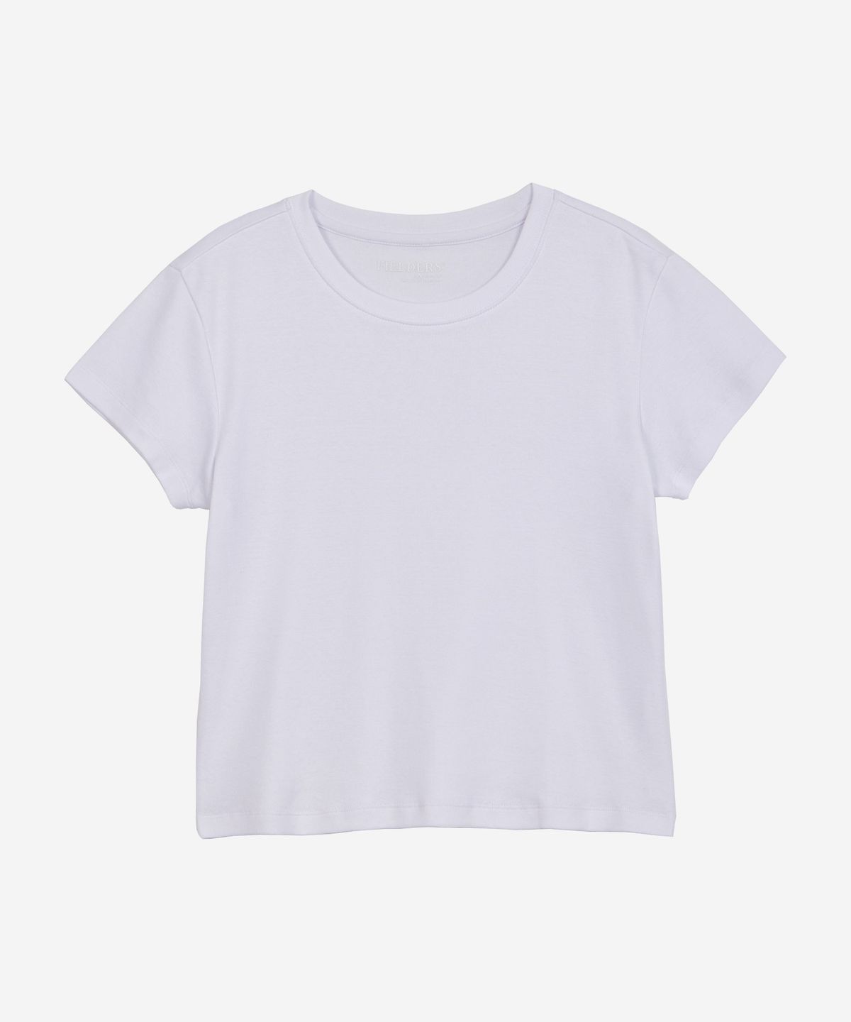 필더스(FIELDERS) BASIC CROPPED T-SHIRT WHITE