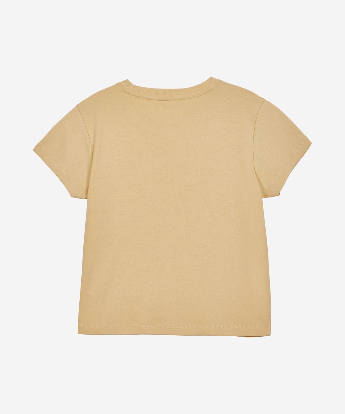 필더스(FIELDERS) BASIC CROPPED T-SHIRT MUSTARD