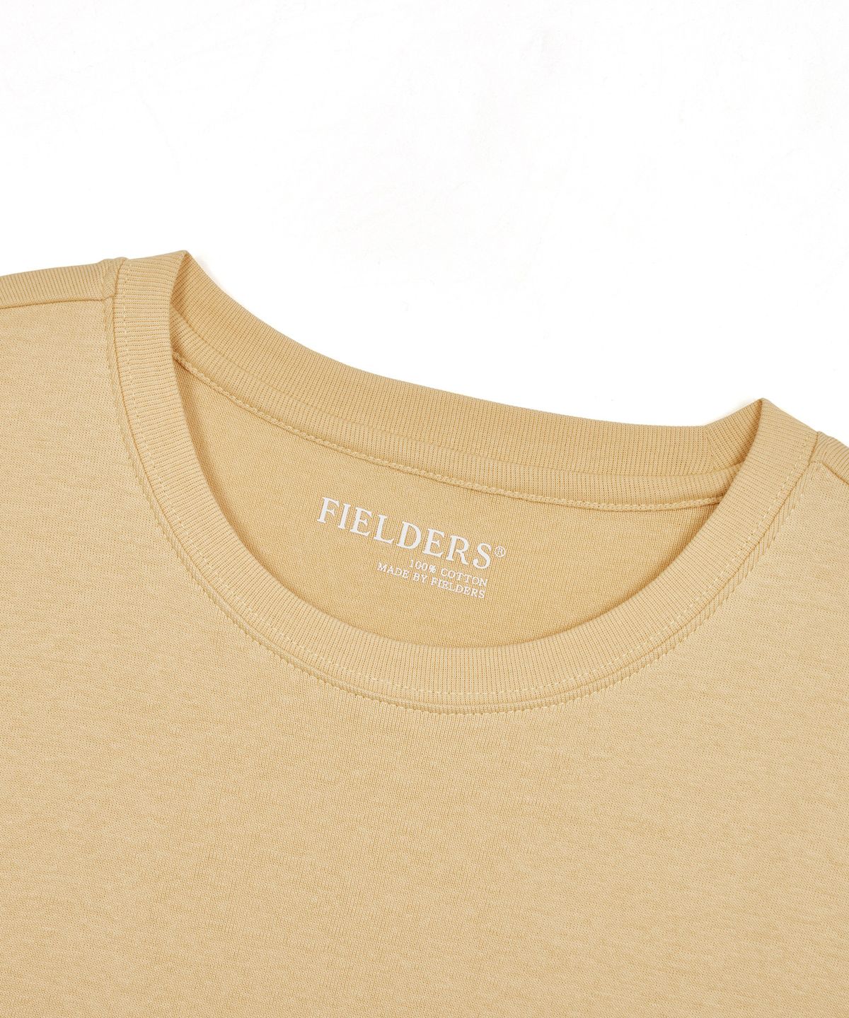 필더스(FIELDERS) BASIC CROPPED T-SHIRT MUSTARD