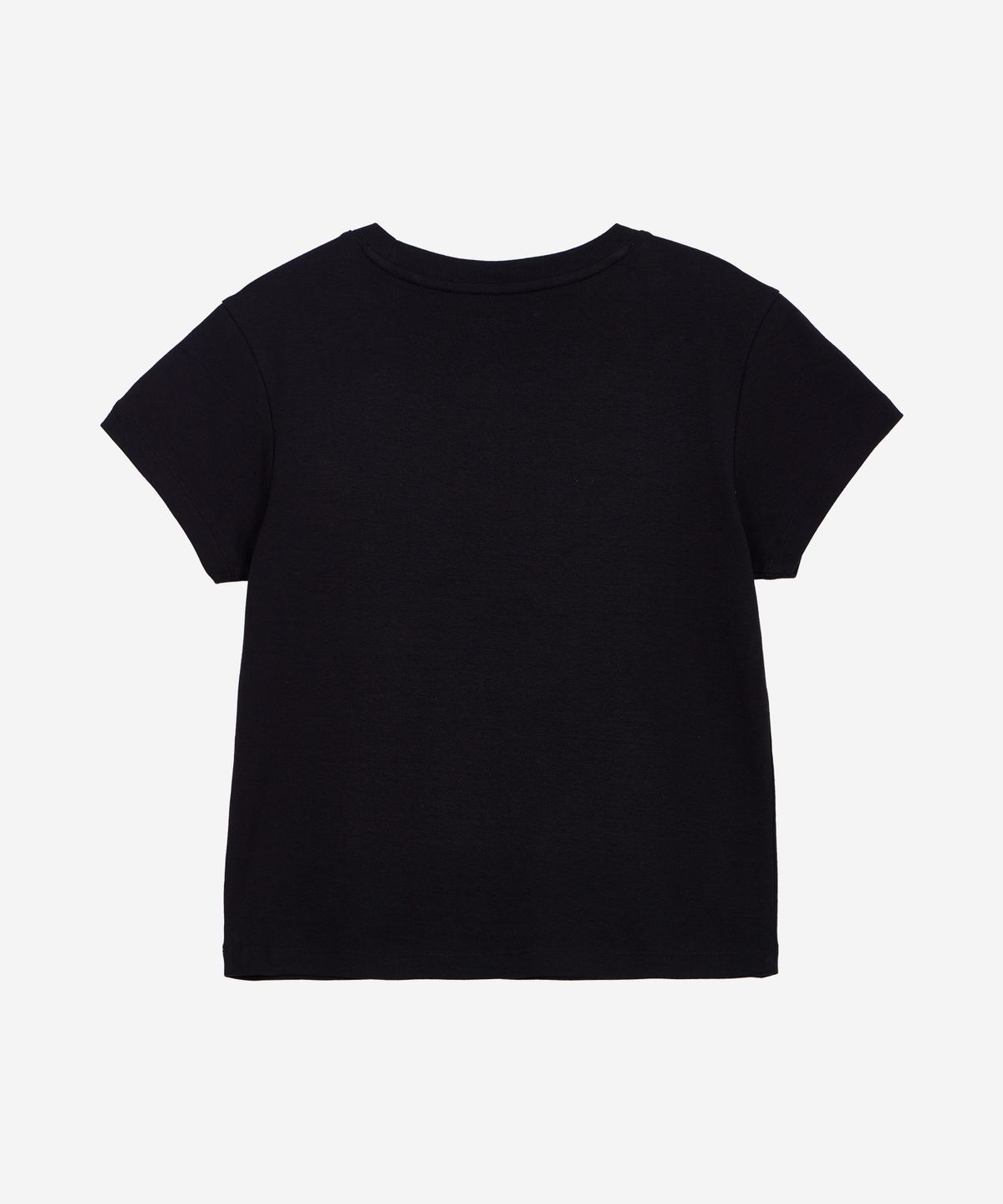 필더스(FIELDERS) BASIC CROPPED T-SHIRT BLACK