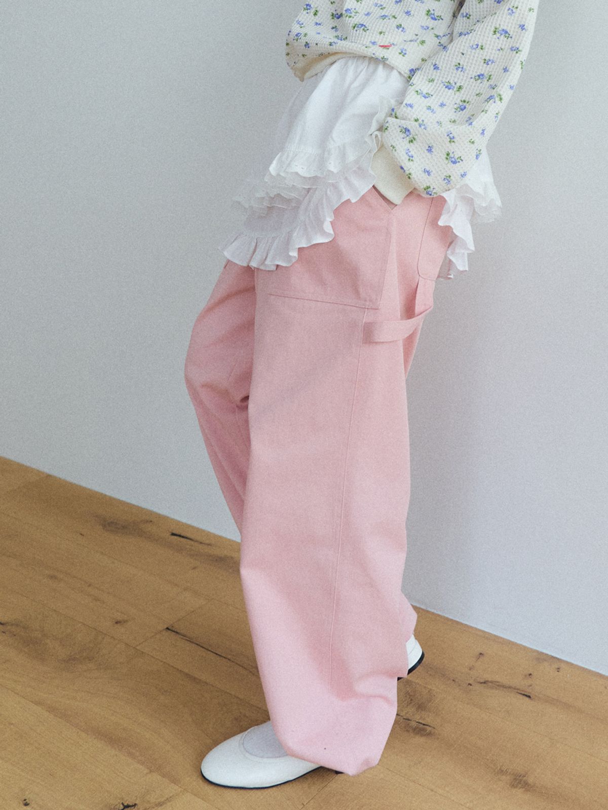 모어쥬드(MOREJUDE) Kiki cargo pants pink