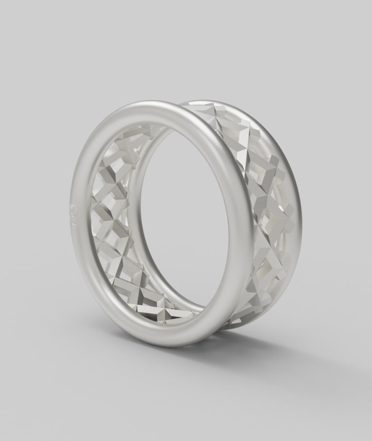 르네오브제(RENEOBJET) RAY  FRAME RING [STERLING SILVER] 패턴 프레임 링 925실버 포인트 반지