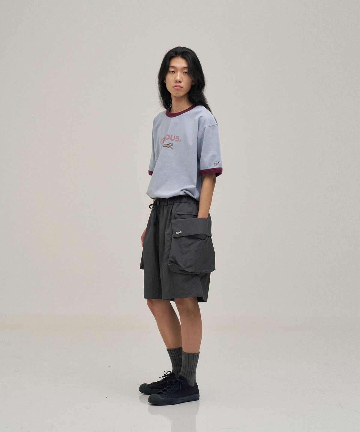 르티그레(LE TIGRE) Modern Cargo shorts (Frost Gray)