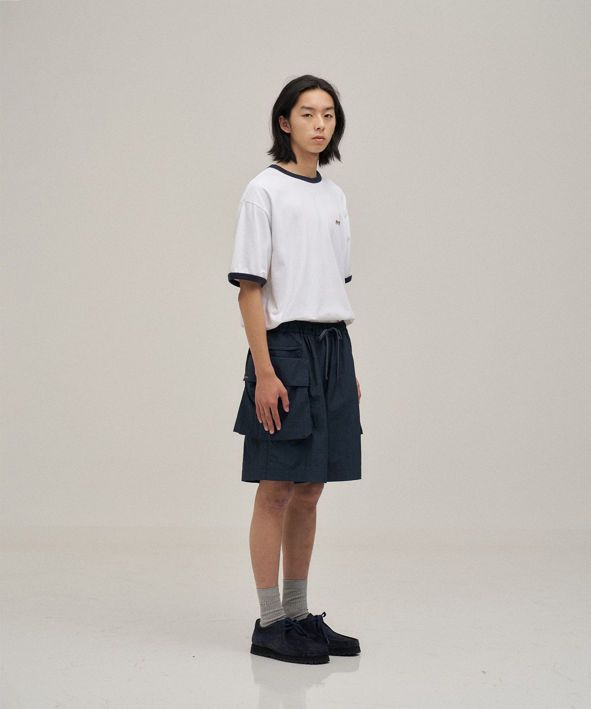 르티그레(LE TIGRE) Modern Cargo shorts (Light Navy)