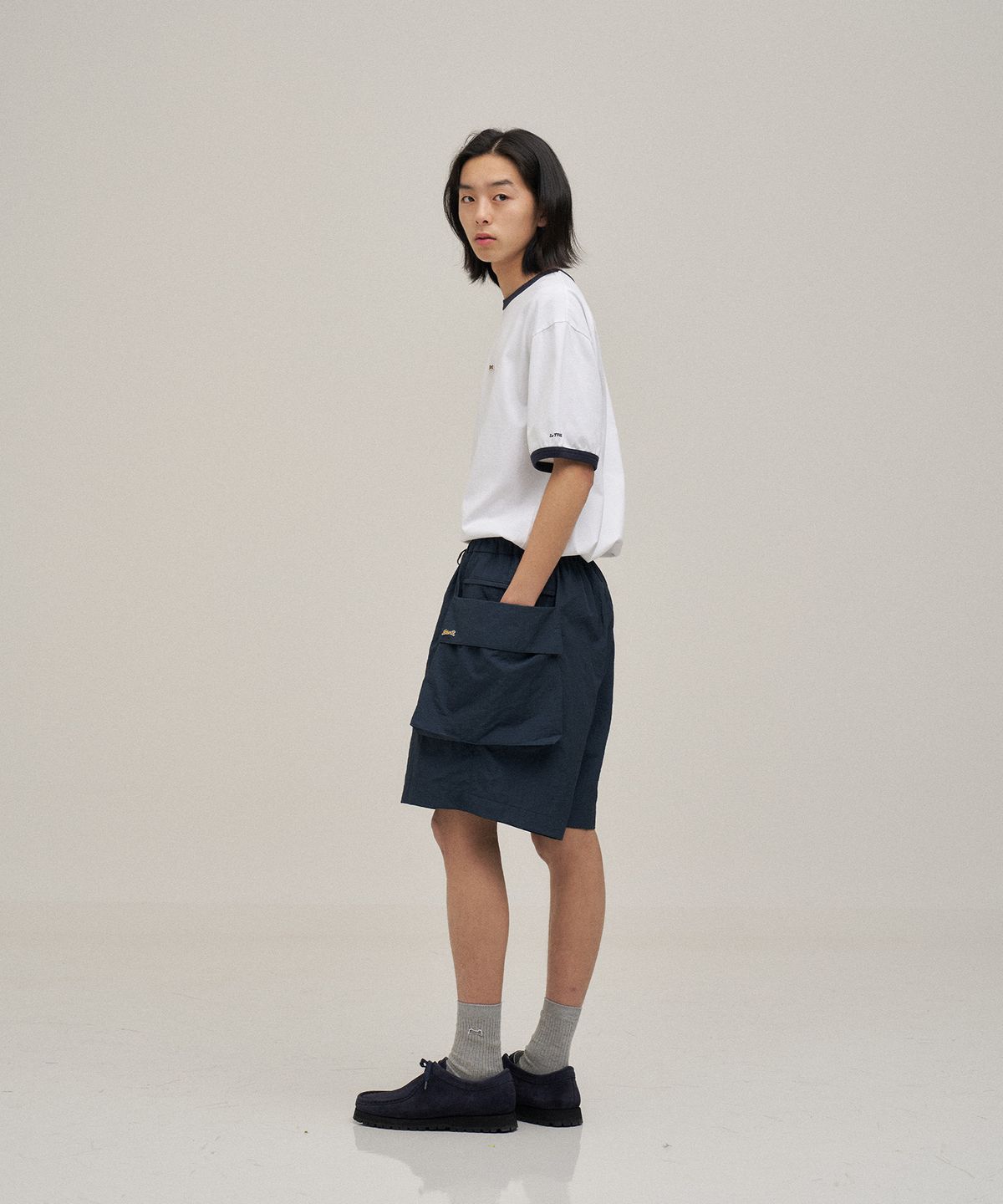 르티그레(LE TIGRE) Modern Cargo shorts (Light Navy)
