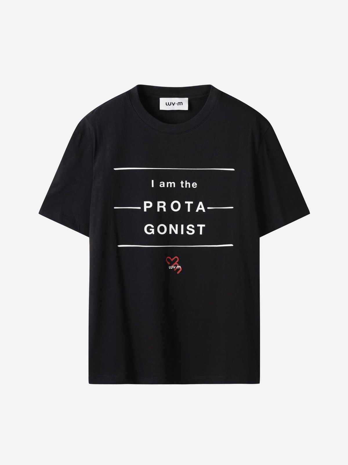 엘유브이엠(LUVM) LETTERING T-SHIRT_BLACK