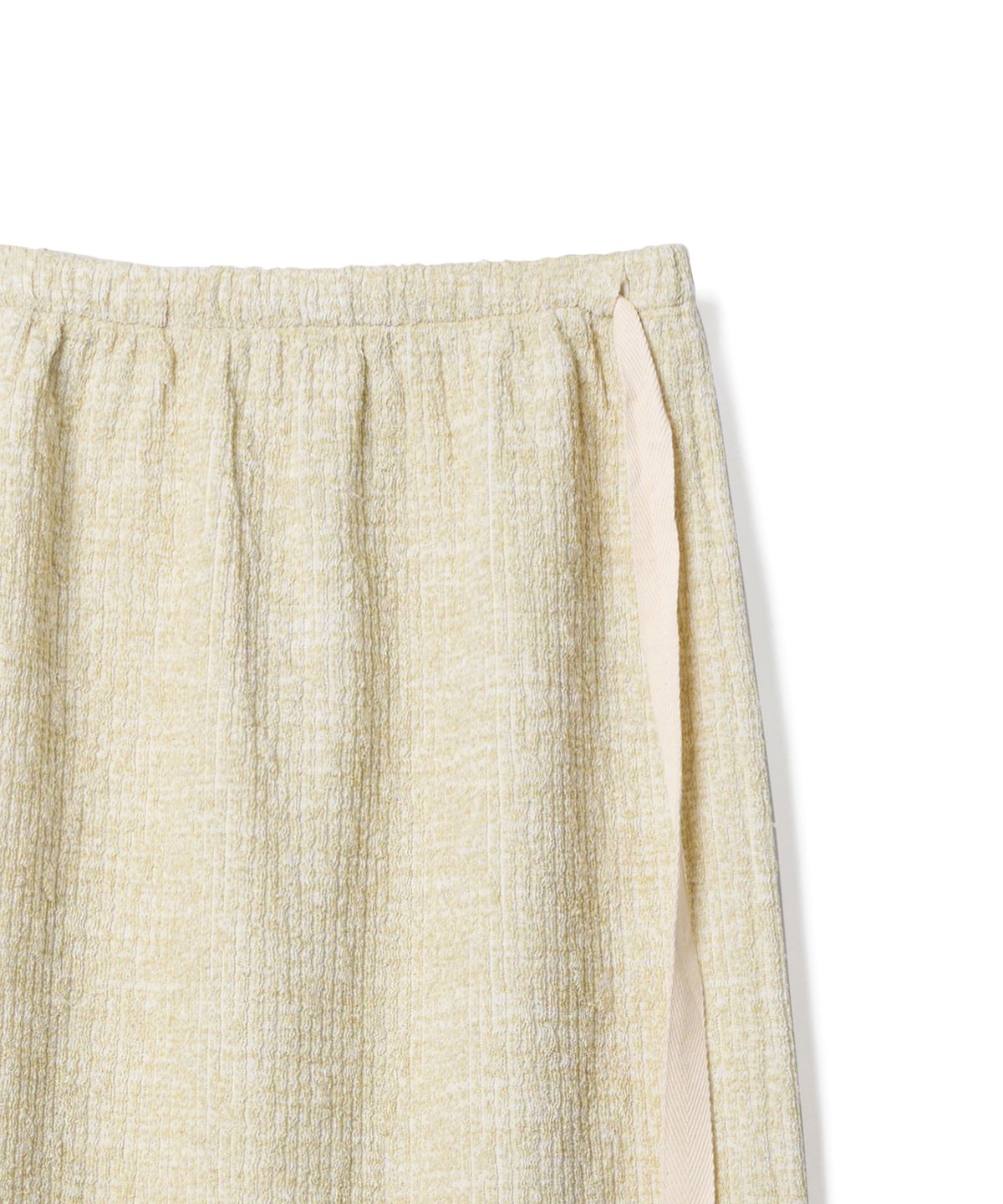포에브(POEV) Melange Knit Long Skirt - Sage Green