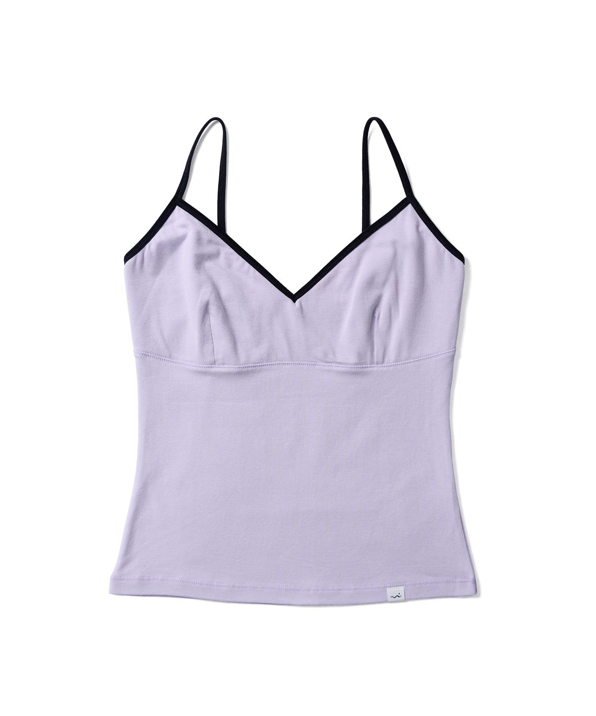 포에브(POEV) Velvet Strap Sleeveless Top - Lavender