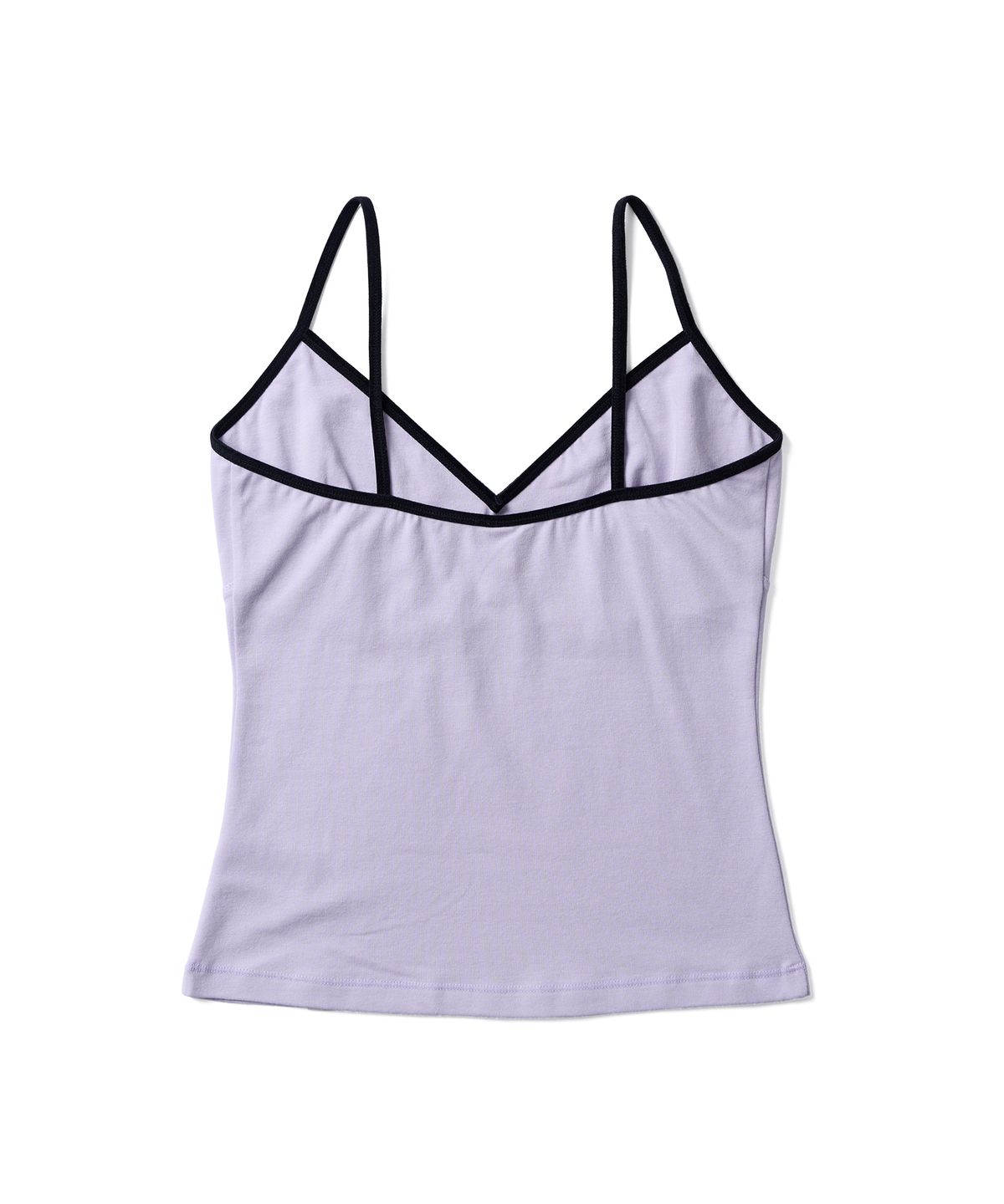 포에브(POEV) Velvet Strap Sleeveless Top - Lavender