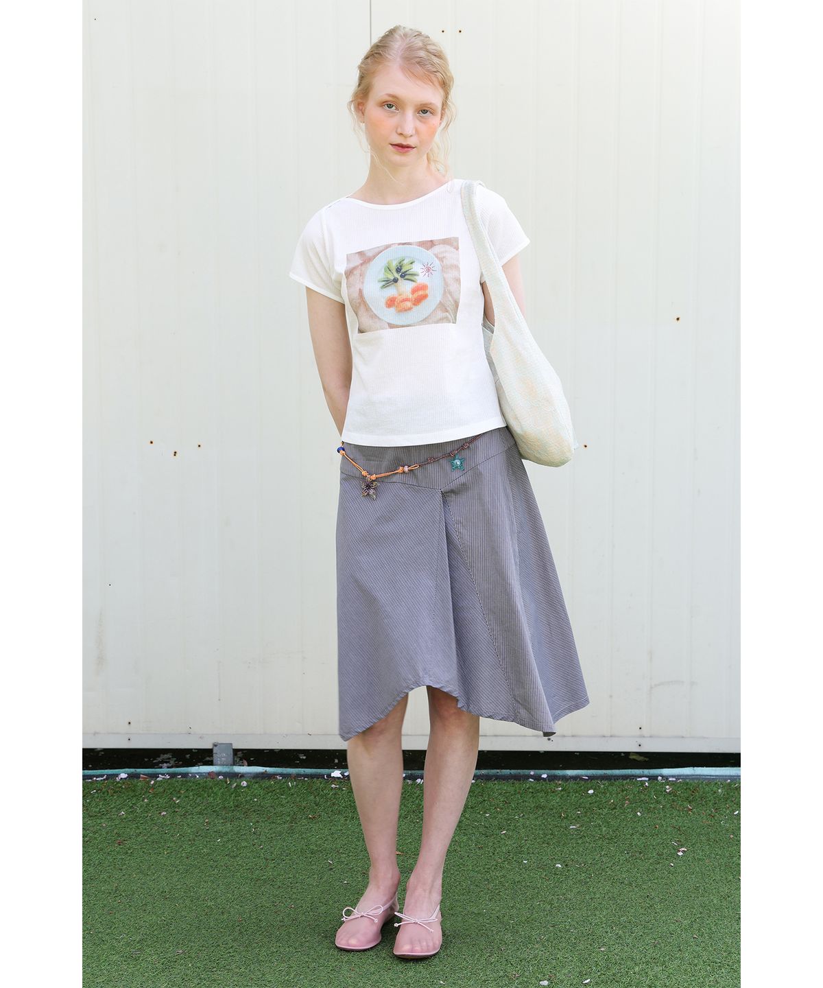 포에브(POEV) Fruit Palm Tree T-shirt - White