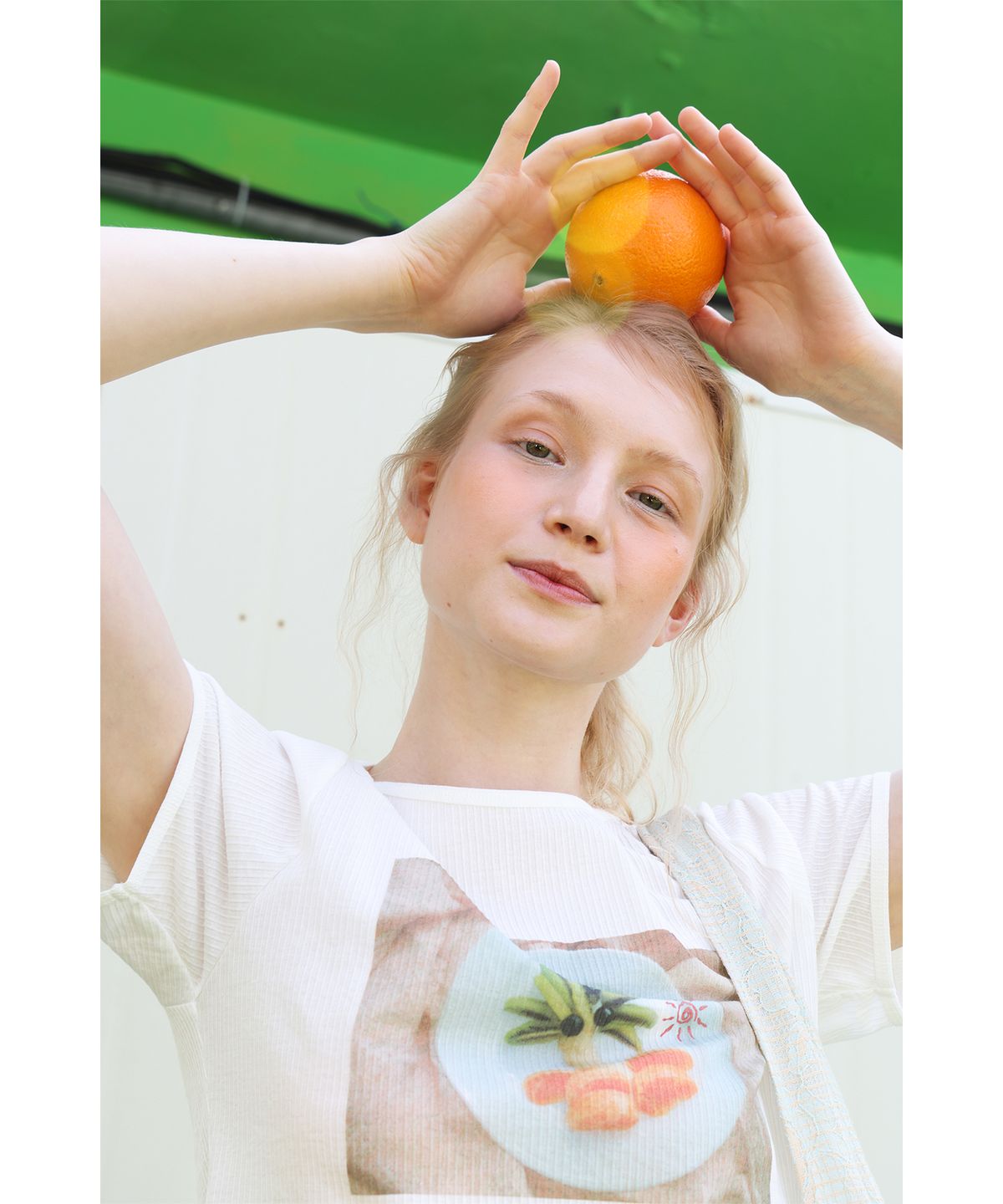 포에브(POEV) Fruit Palm Tree T-shirt - White