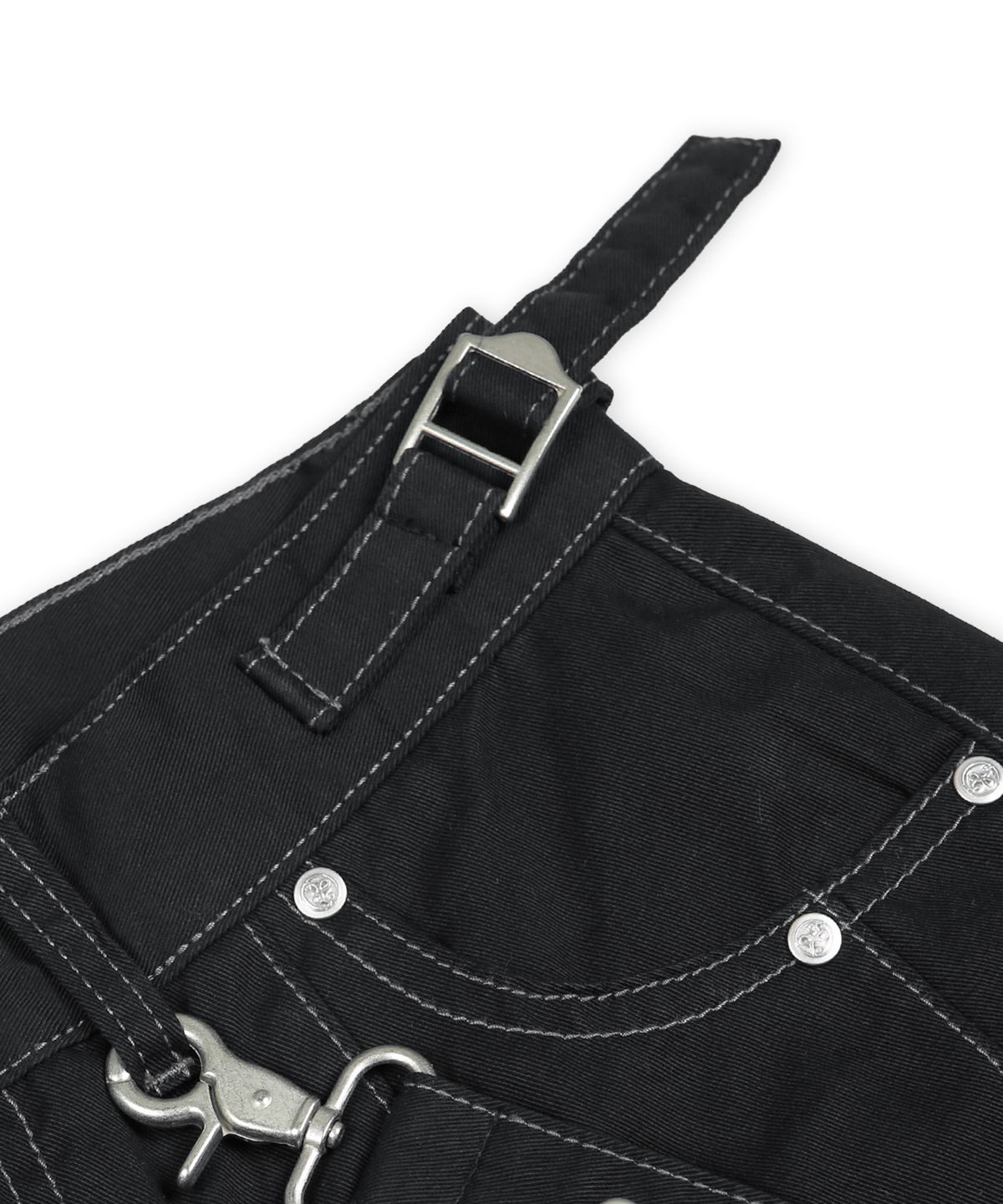 엑스톤즈(XTONZ) XP285 웨스턴 체인 버뮤다 코튼 팬츠 (BLACK)