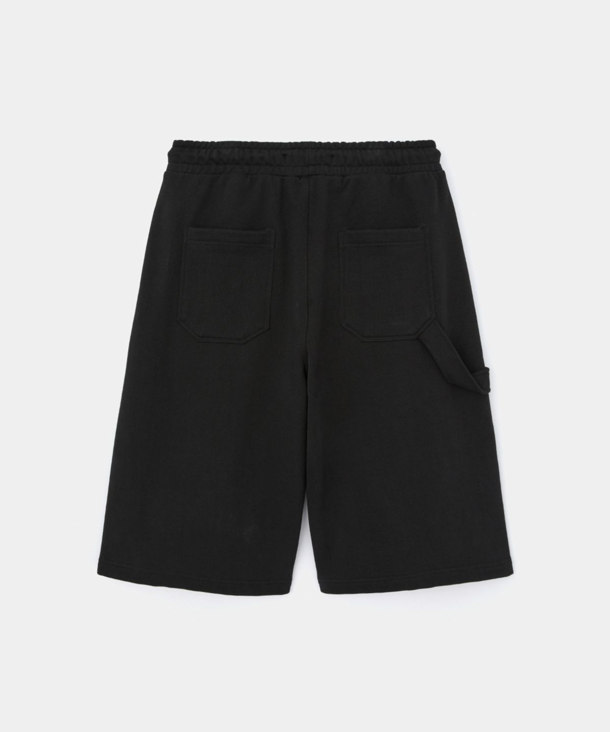 메종미네드(MAISON MINED) DOODLE HEART BERMUDA PANTS BLACK