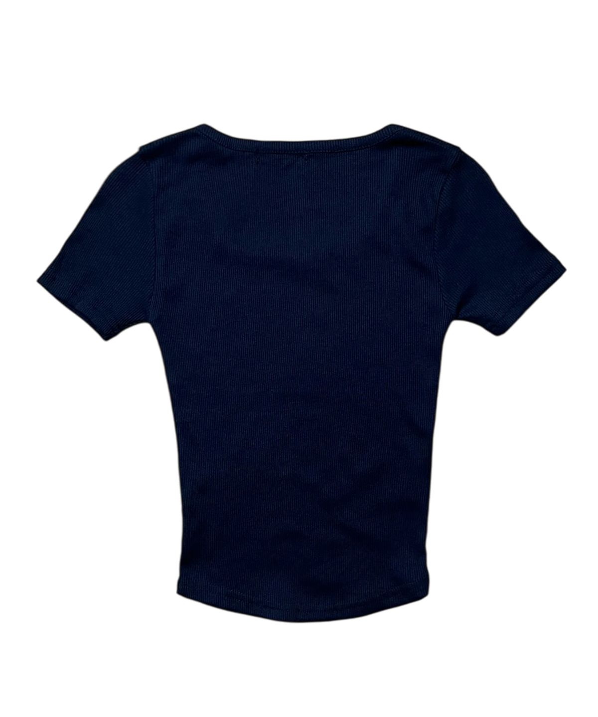 본슬리피(BORN SLIPPY) Cross Square Neck T-shirt (Navy)